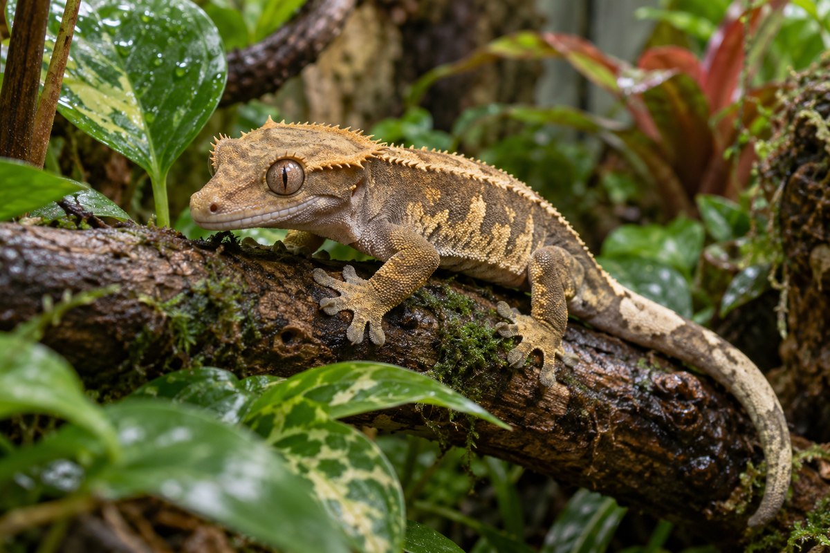 Gecko à crête Correlophus ciliatus