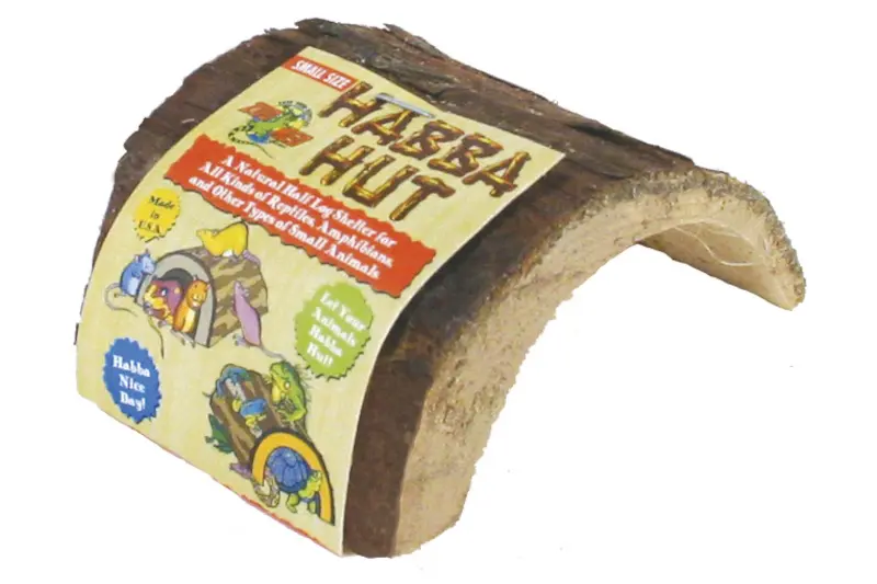 Zoomed Habba Hut (produit en bois naturel) SM, petite cachette en bois pour terrarium
