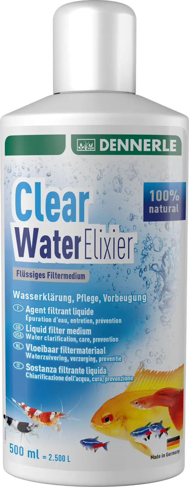 Dennerle Clear Water Elixier, clarificateur d’eau