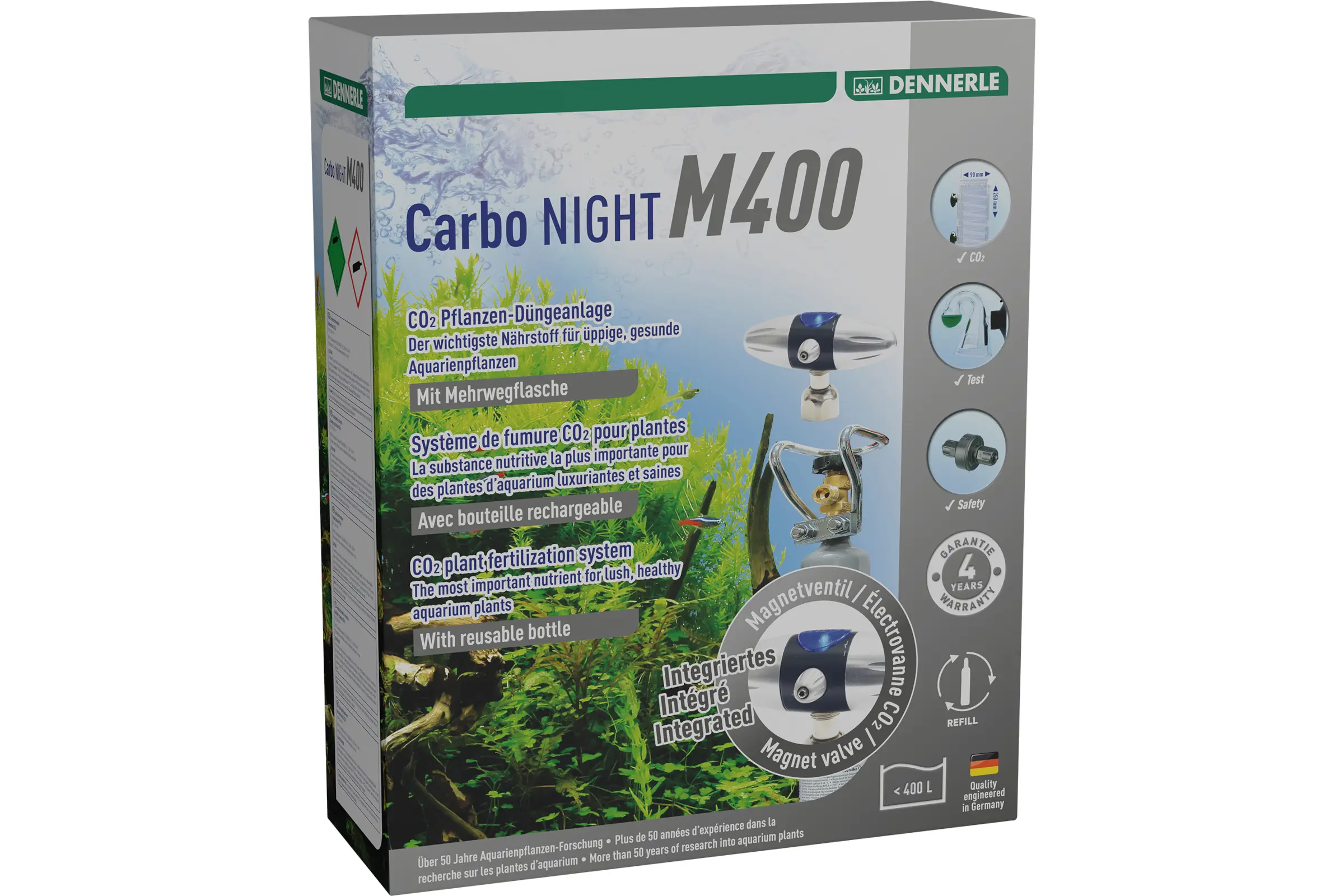 Dennerle kit CO² rechargeable 300 Space / Carbo NIGHT M400 (article en fin de série)