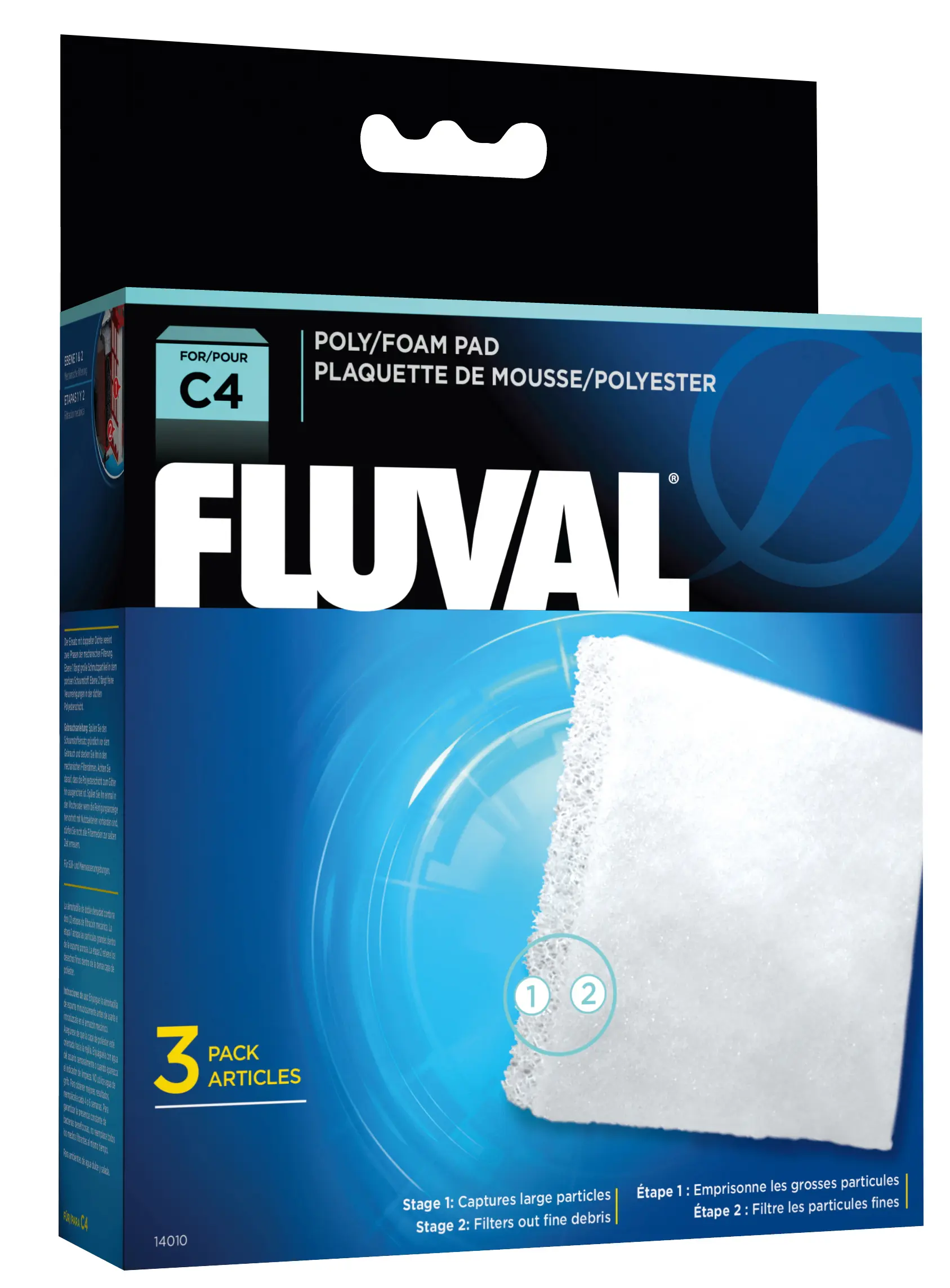 Fluval C4 cartouche mousse/polyester pack de 3