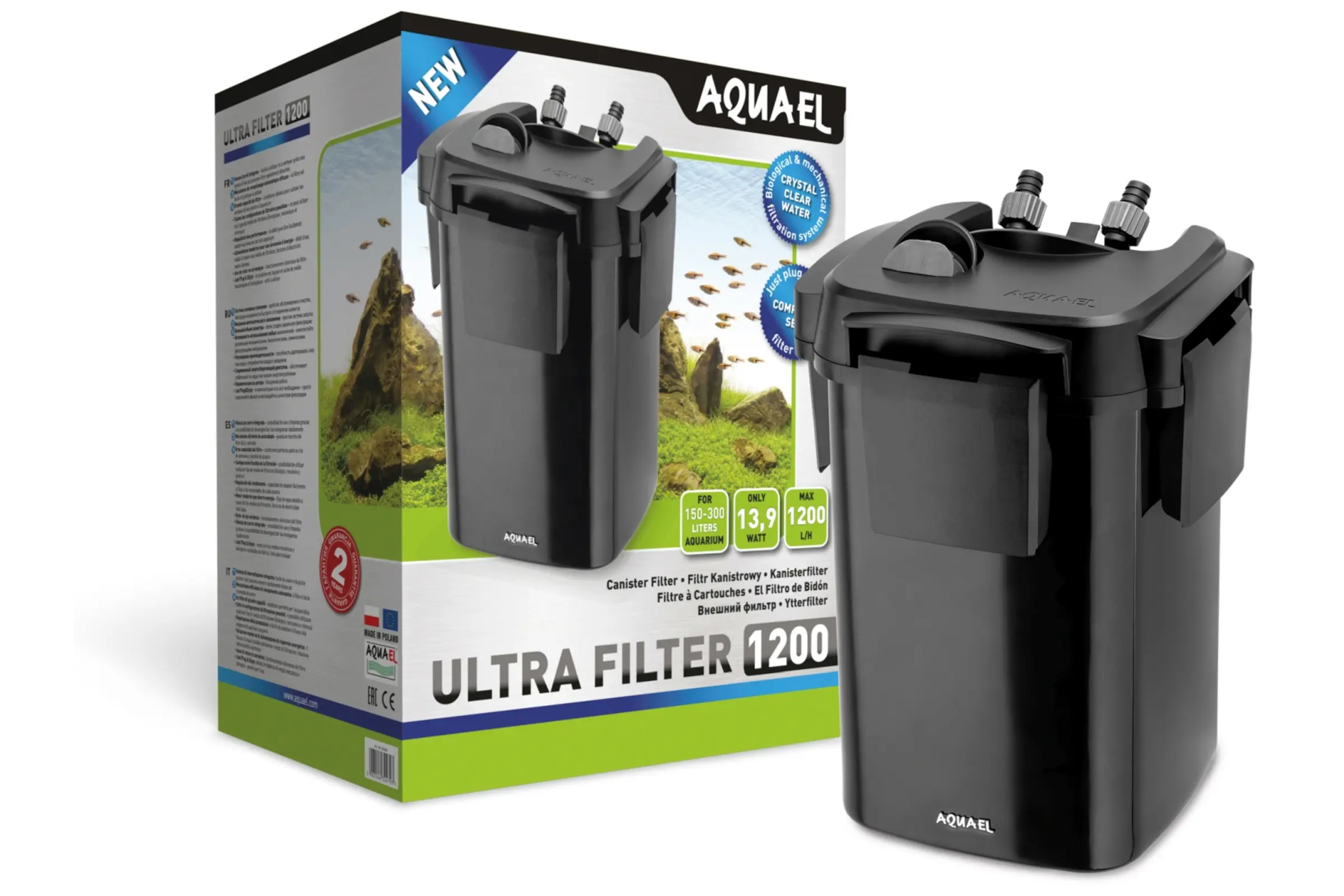 Aquael Ultra Filter 1200, filtre externe à cartouche