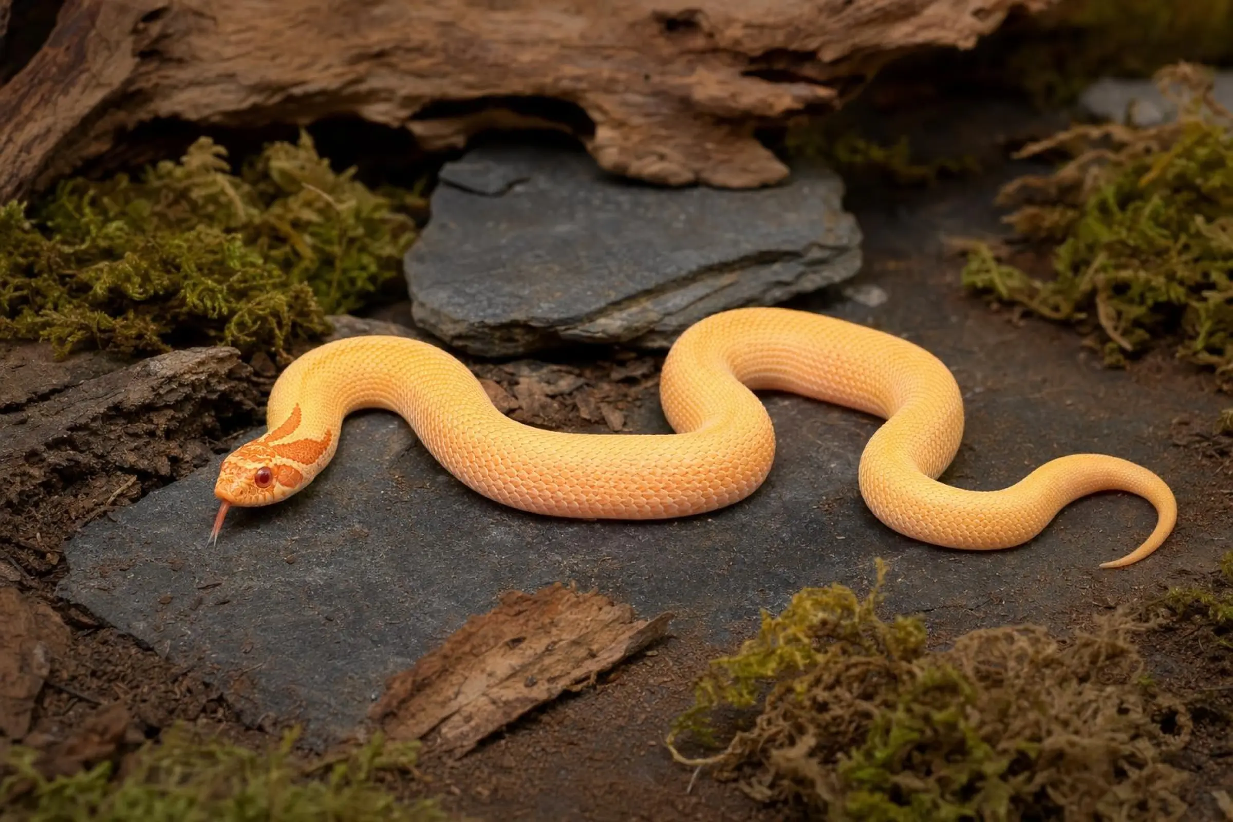 Couleuvre à nez retroussé occidentale « Albino Superconda », Heterodon nasicus