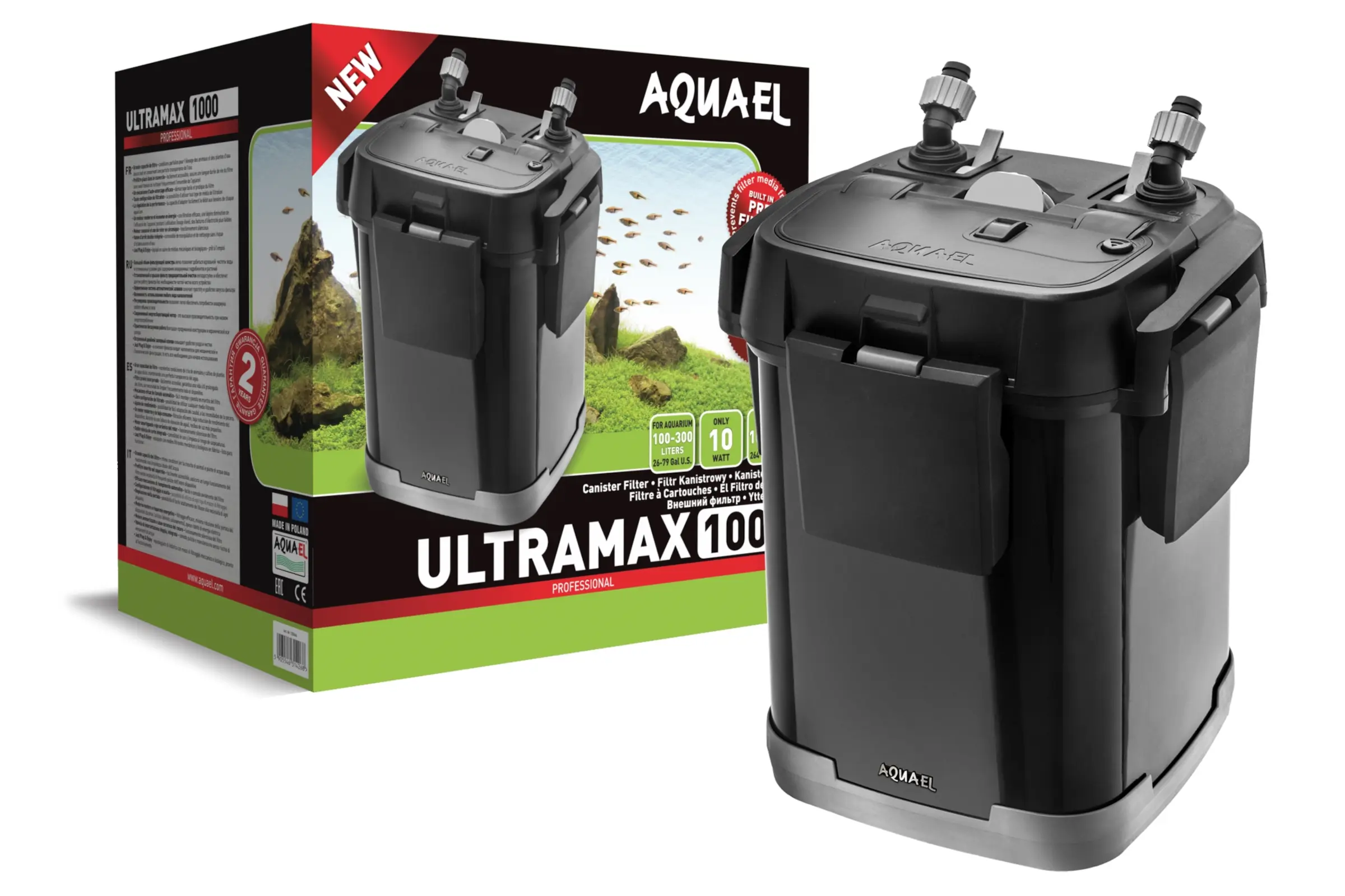 Filtre Aquael Ultramax 1000, filtre extérieur à cartouche