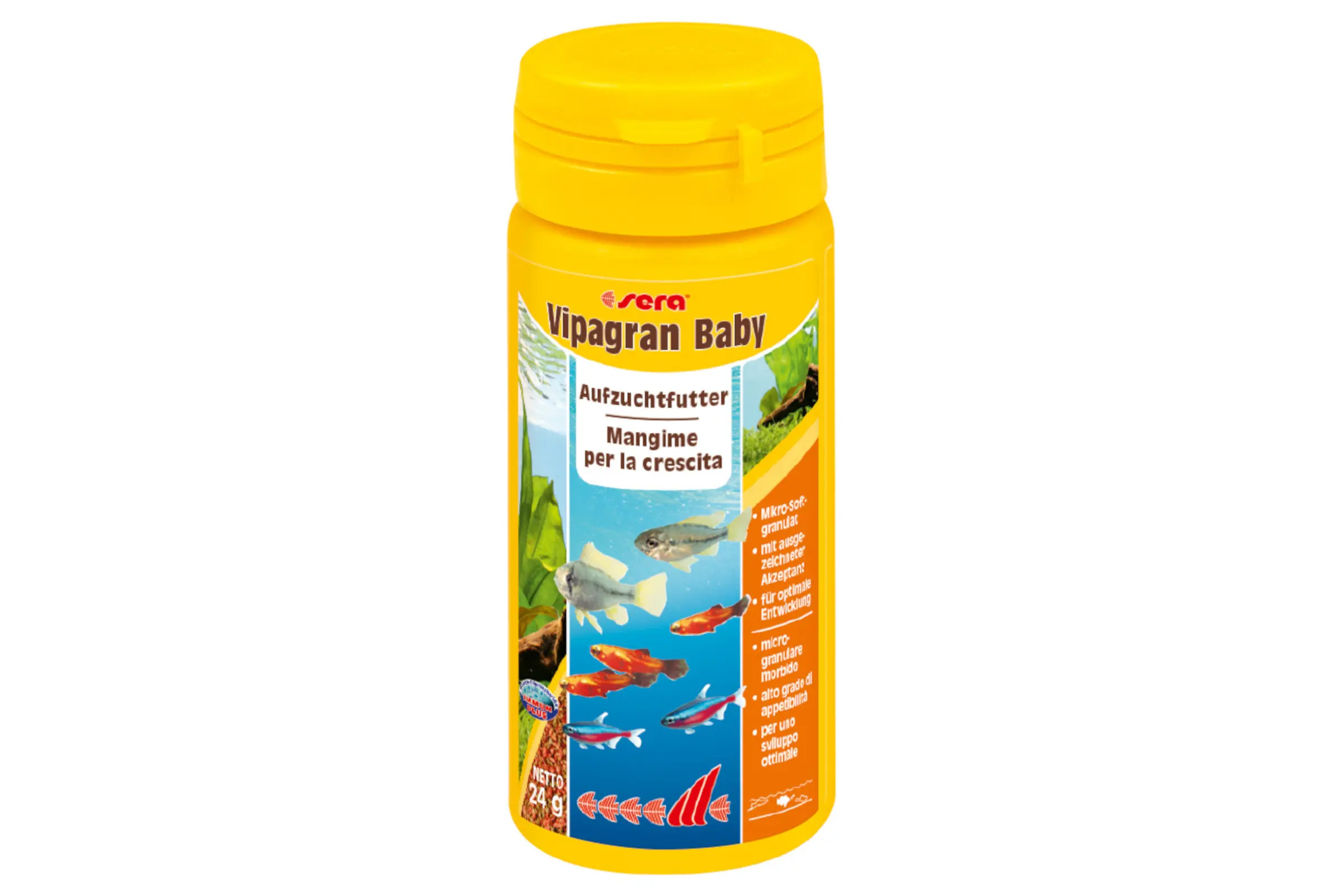 Sera Vipagran Baby Nature, granulés d’aliment d’élevage, en 50 et 100 ml
