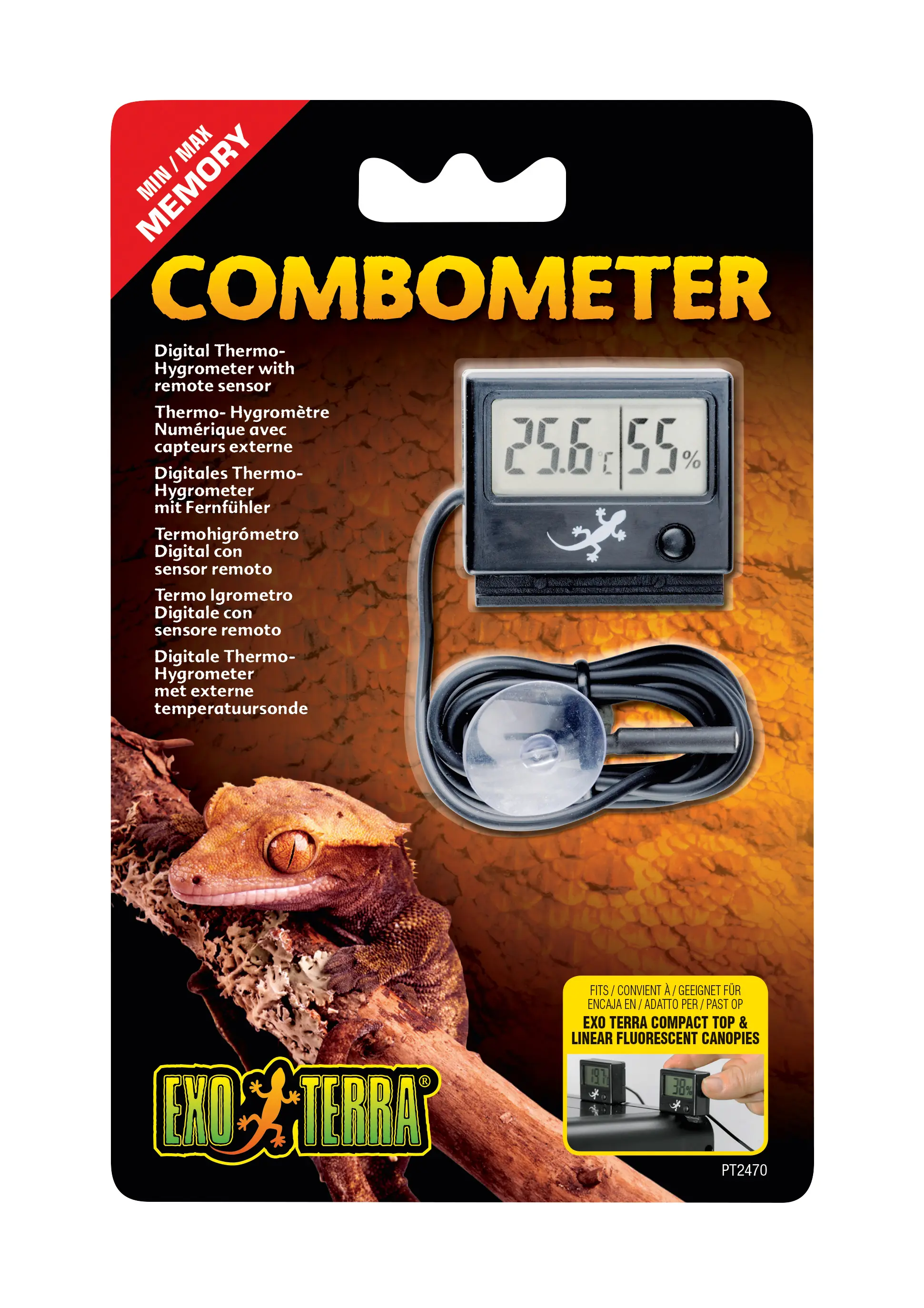 Exo Terra combiné numérique thermomètre/hygromètre