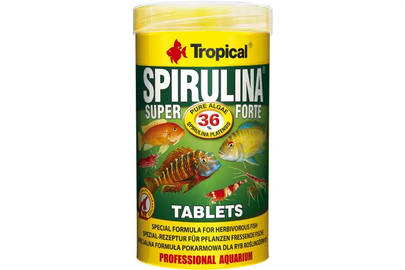 Tropical Super Spirulina Forte 36 % Tablettes, 250 ml