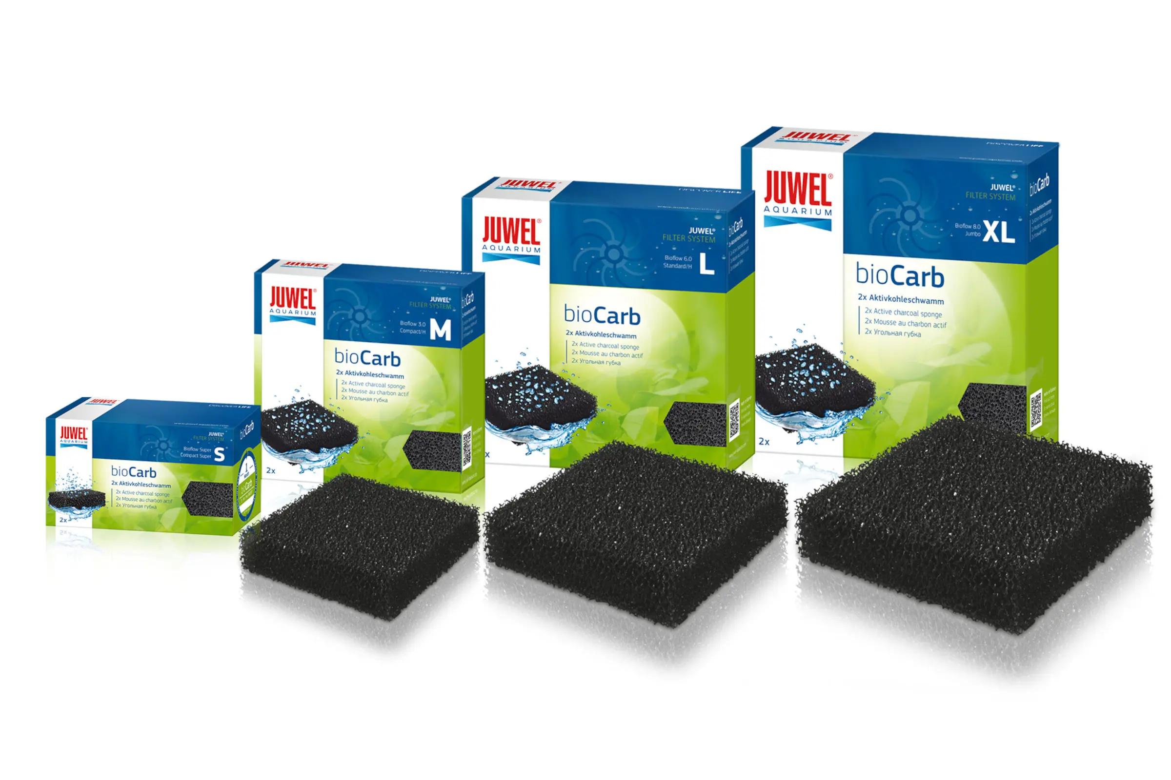 Juwel bioCarb, mousse de charbon actif, en 4 tailles