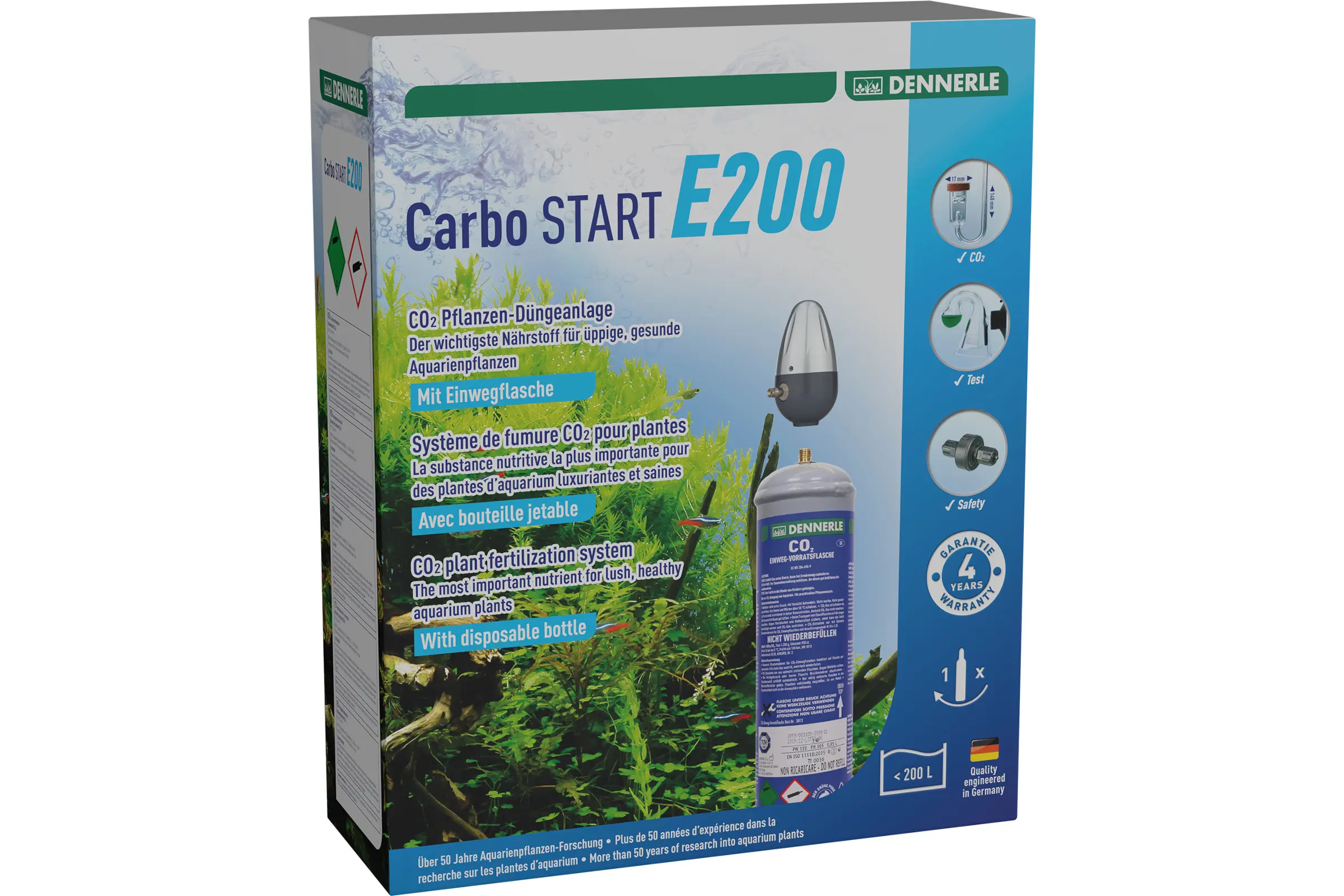 Système CO² Dennerle Carbo START E200 (article en fin de série)