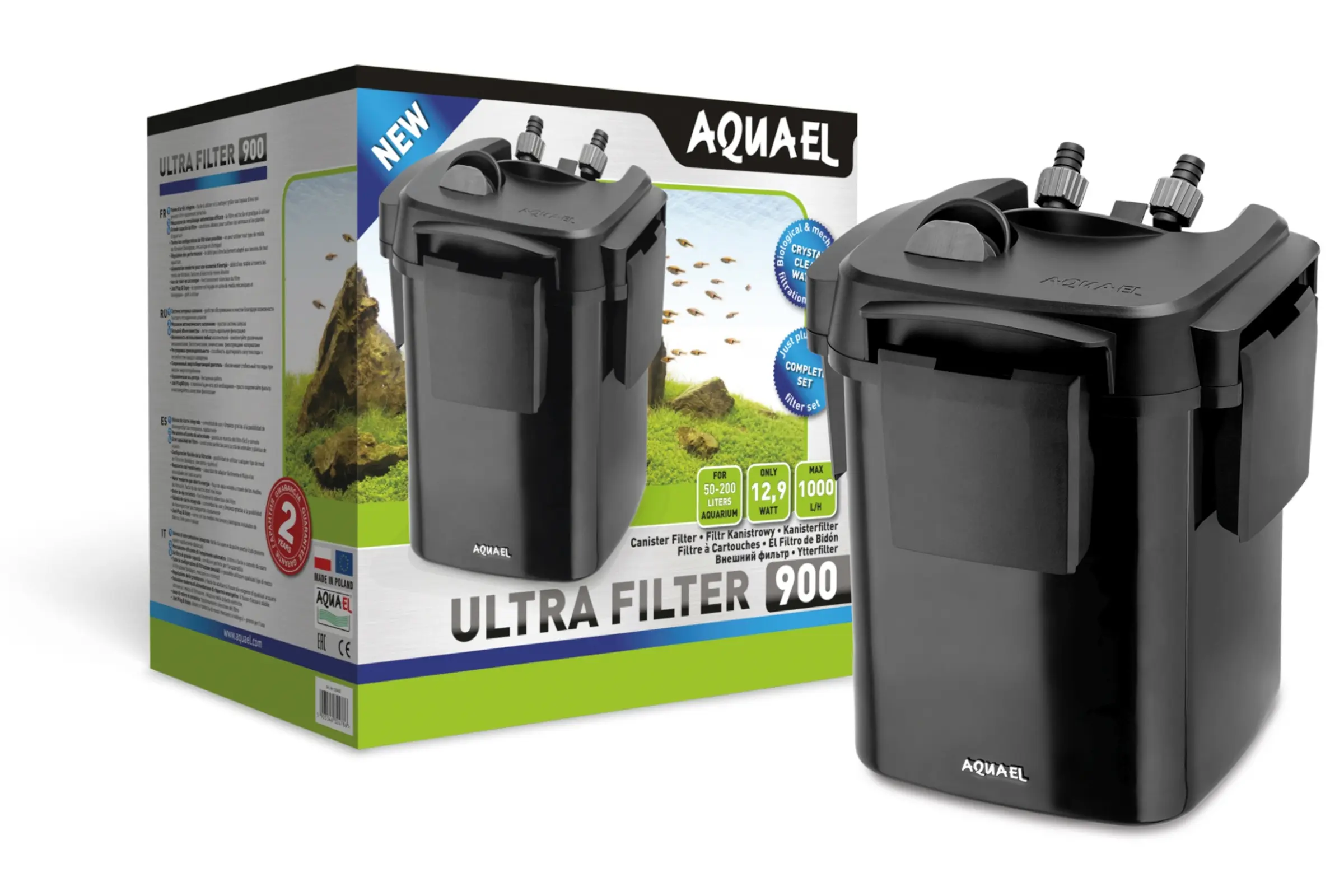 Aquael Ultra Filter 900, filtre externe à cartouche