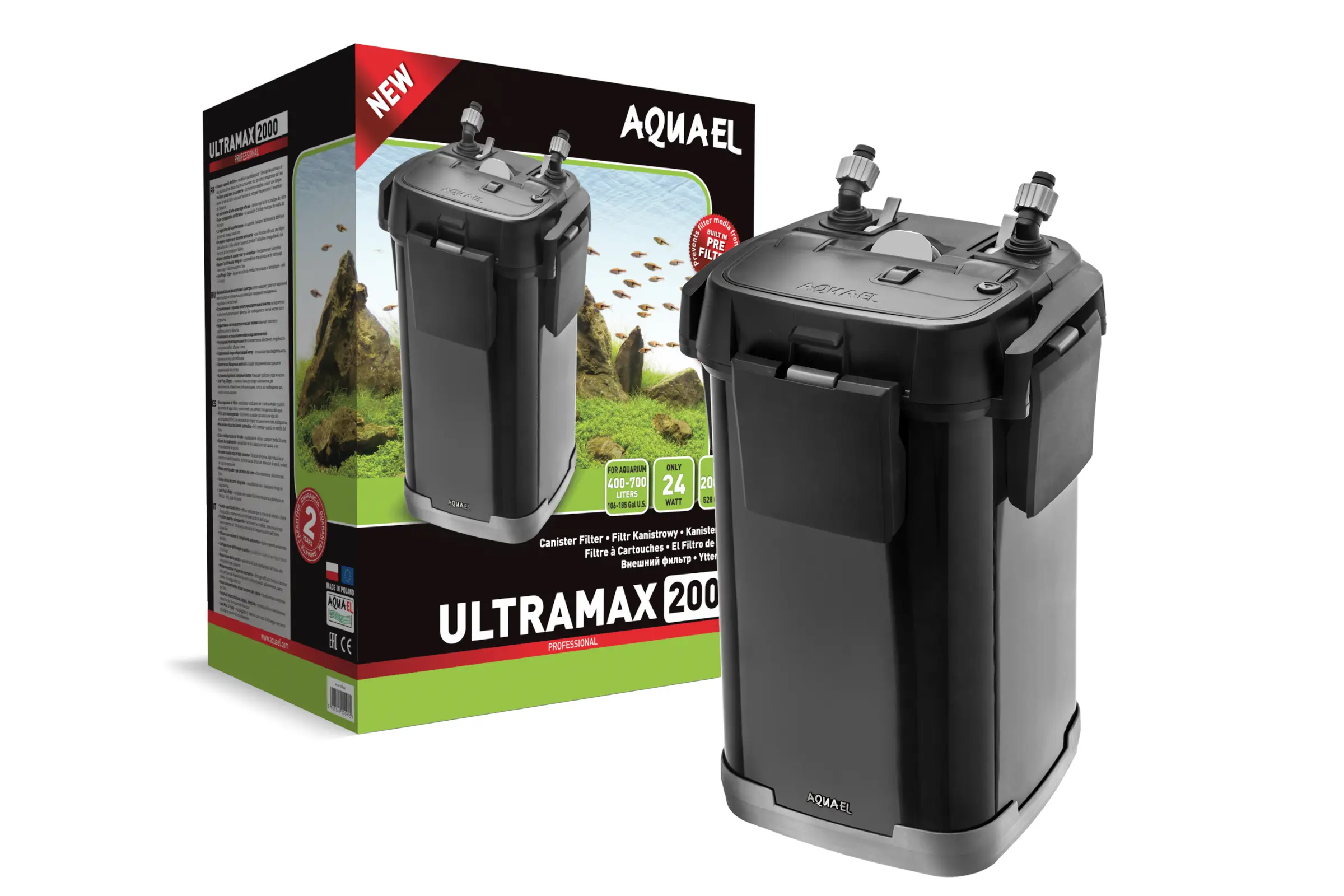 Filtre Aquael Ultramax 2000, filtre extérieur à cartouche