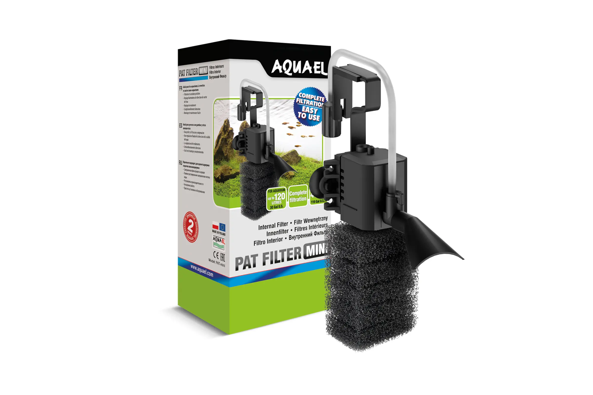 Filtre Aquael Pat Mini, nano filtre intérieur
