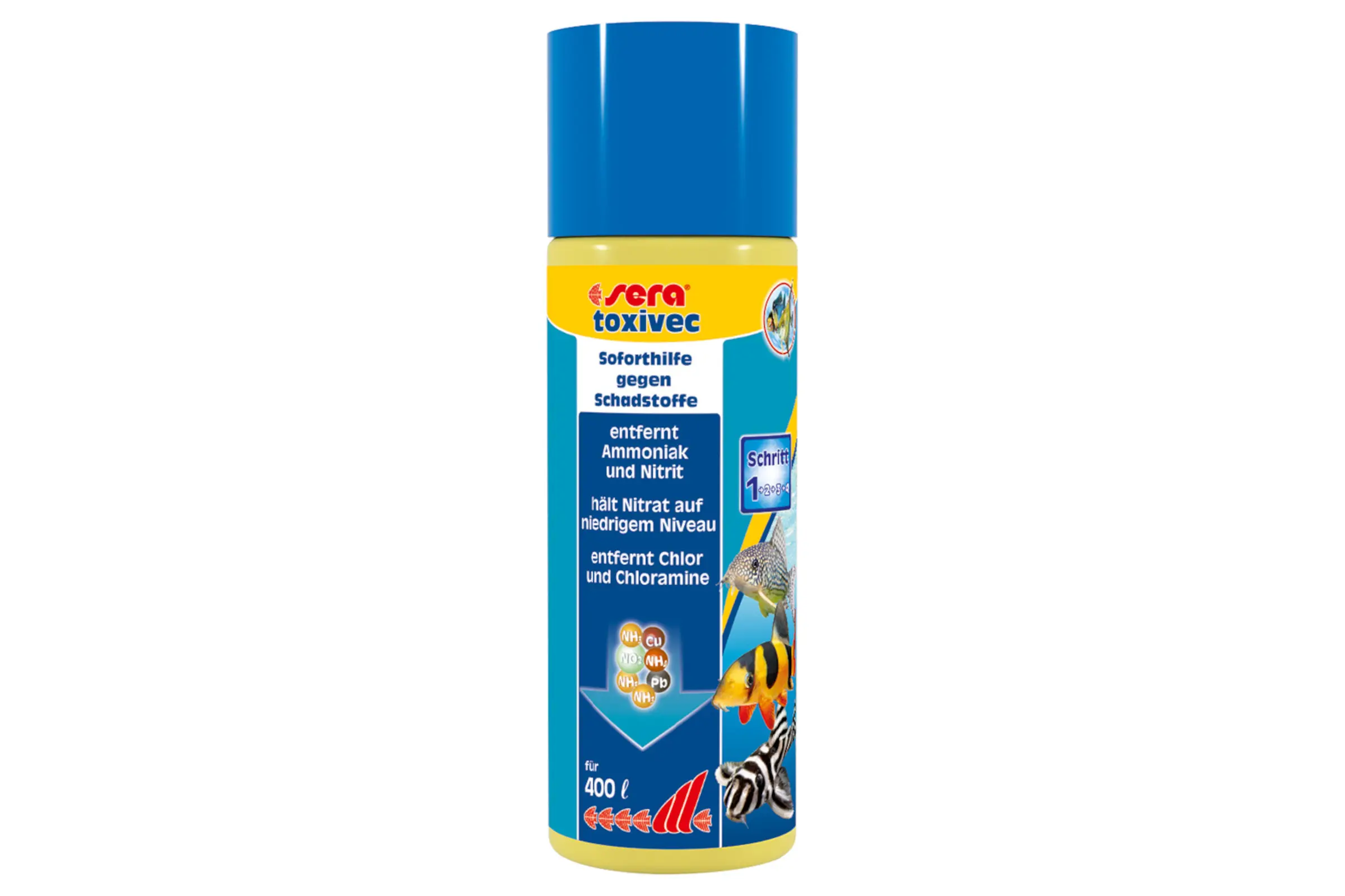 Sera toxivec, conditionneur d’eau, en 3 tailles