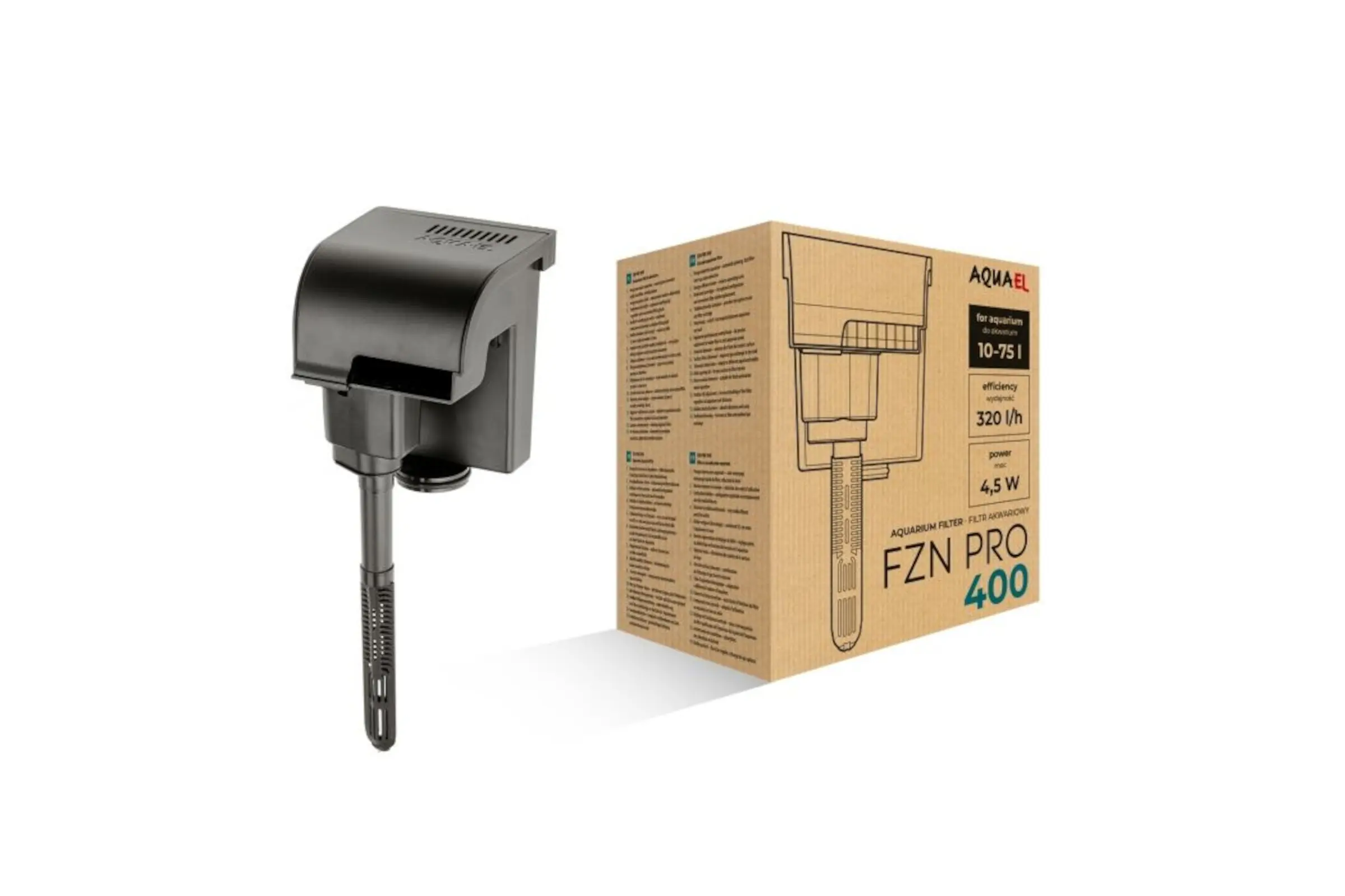 Aquael FZN Pro, filtre externe suspendu Hang-On, 4 modèles