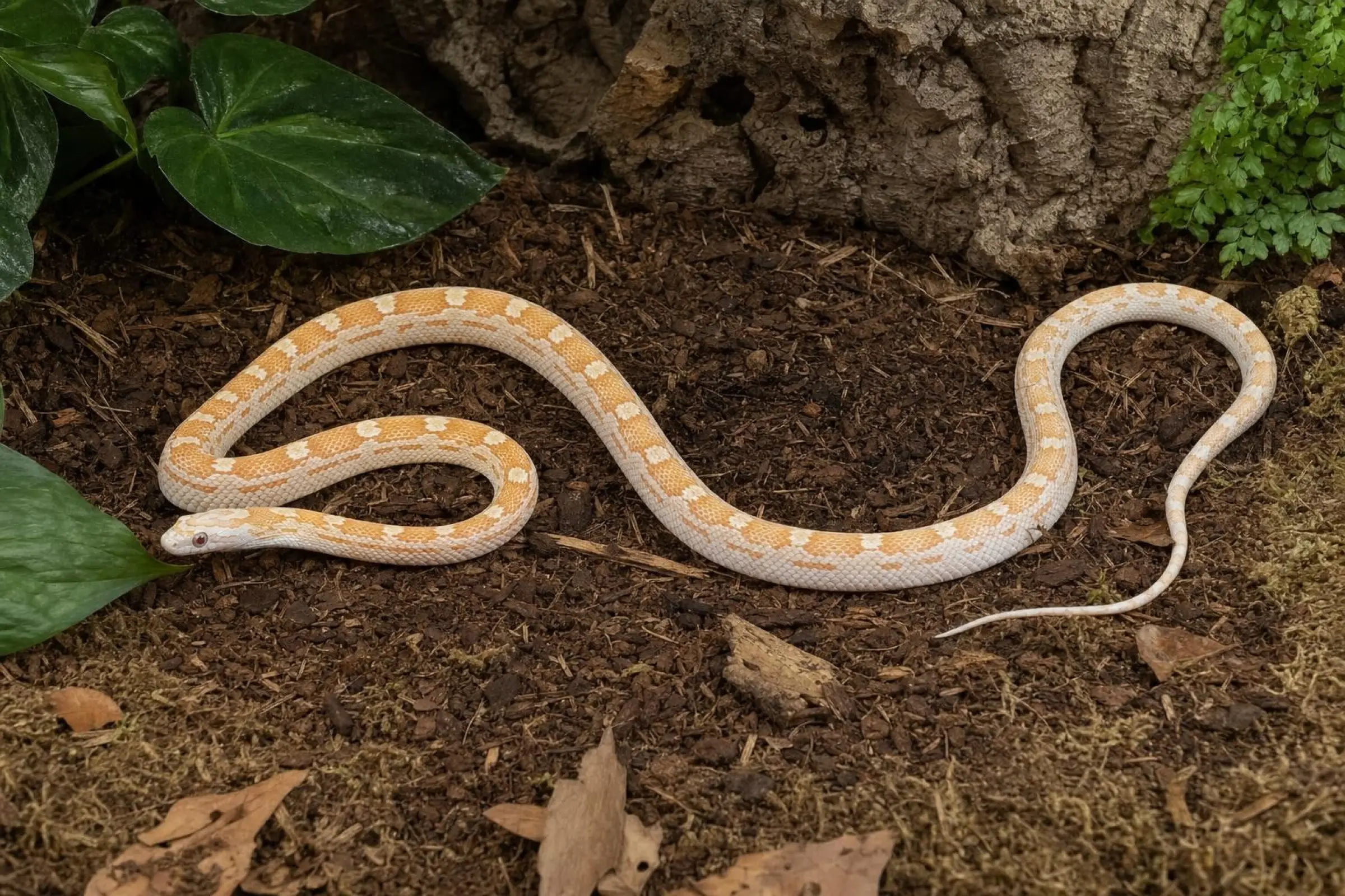 Couleuvre des blés Auratum-Motley, Pantherophis guttatus