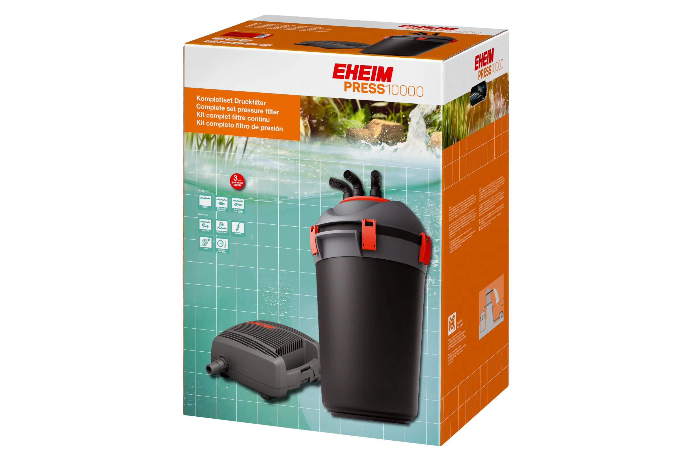 Eheim Press10000, filtre pression pour bassin