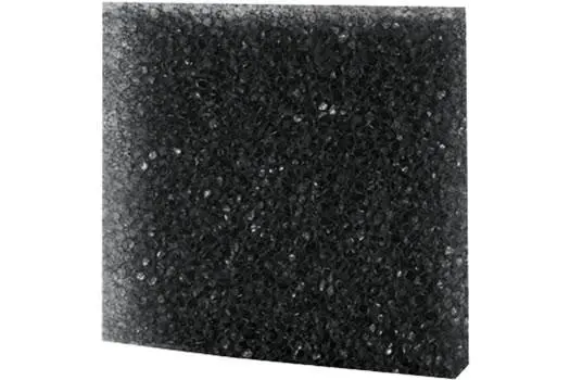 Mousse filtrante Hobby grossière (noire), 5 x 50 x 50 cm