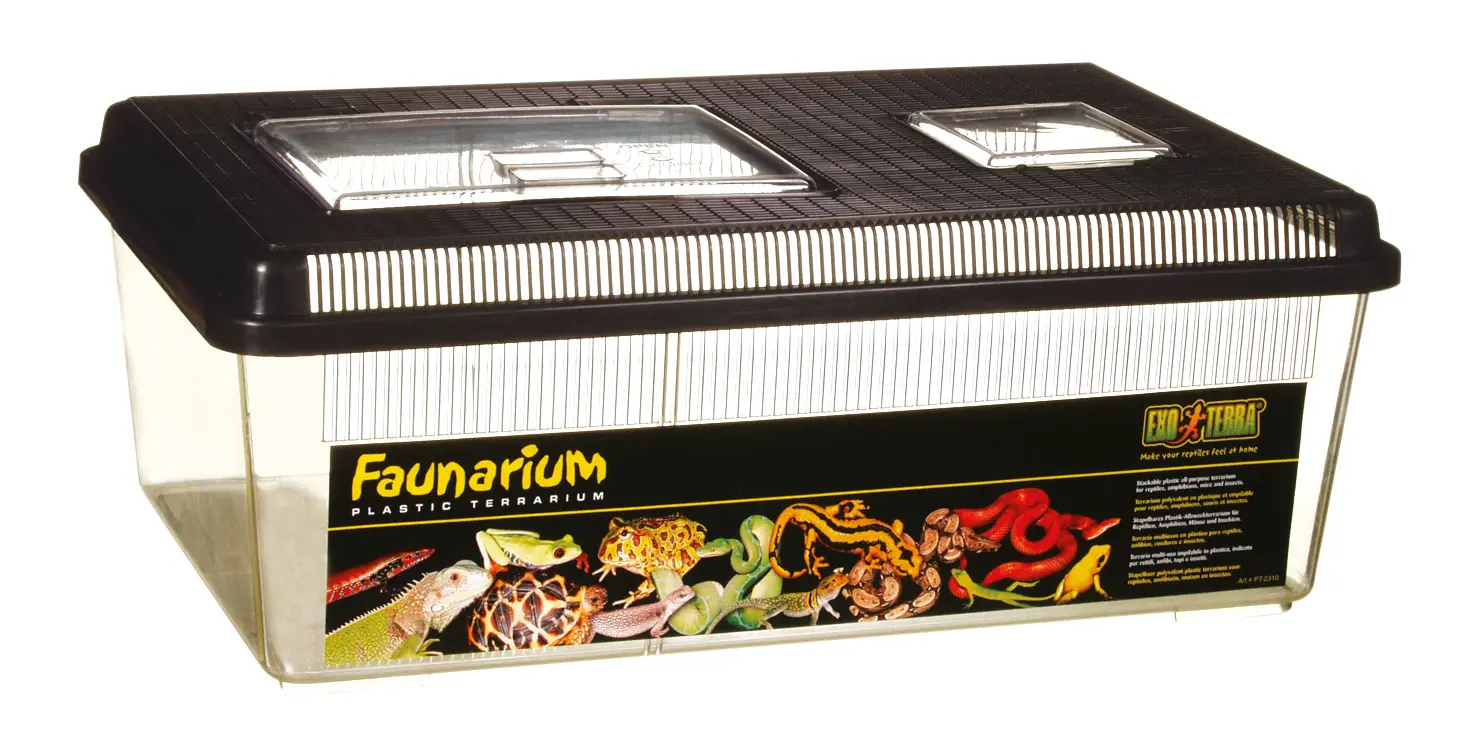 Exo Terra Faunarium plat grand conteneur pour reptiles