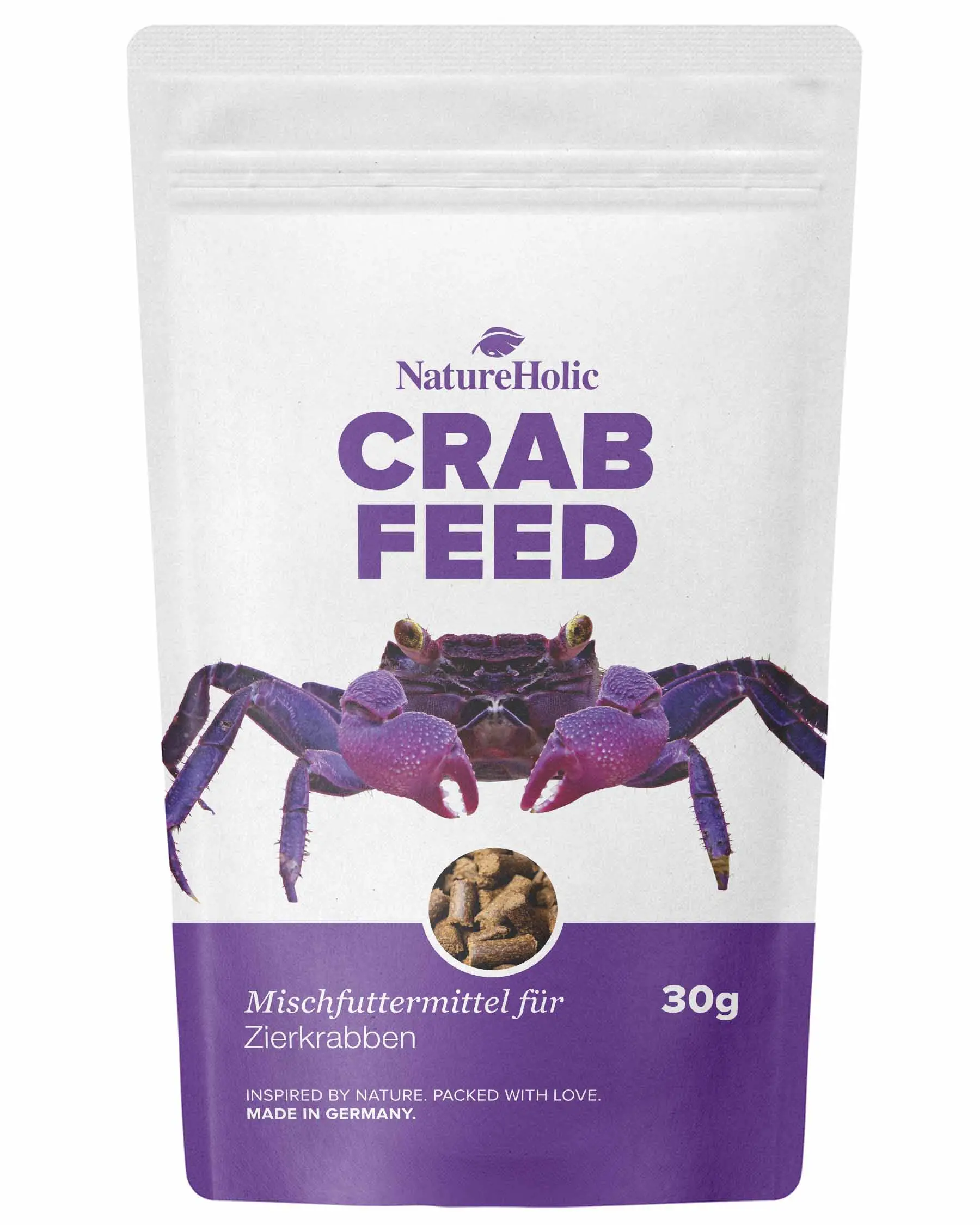 NatureHolic Crabfeed, nourriture pour crabes, 30 g