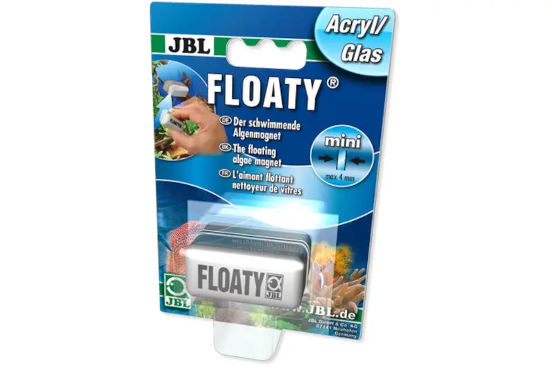JBL Floaty mini acrylique + verre, aimant anti-algues jusqu’à 4 mm d’épaisseur de vitre
