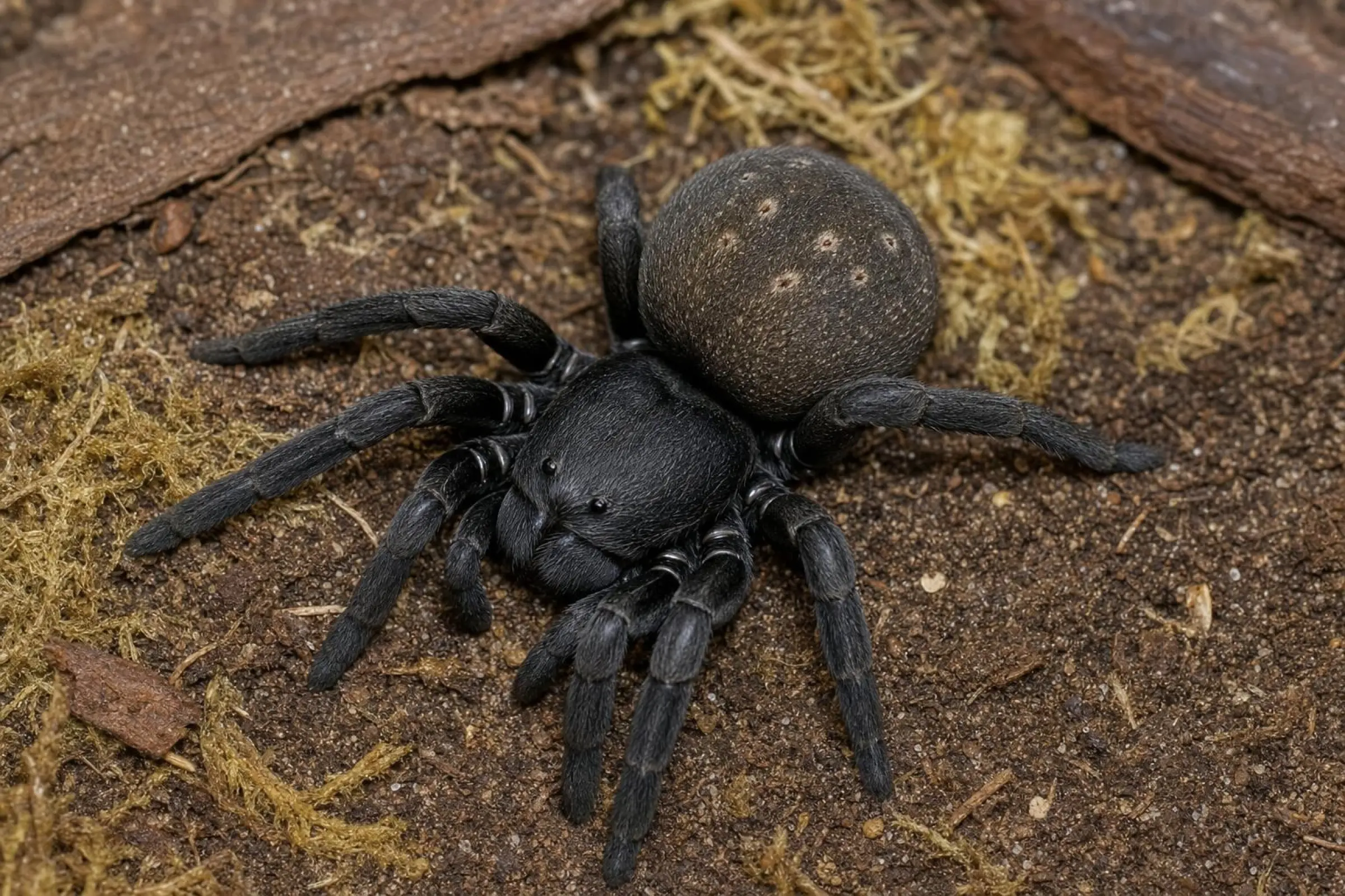 Mygale velours épineuse namibienne, Gandanameno echinata