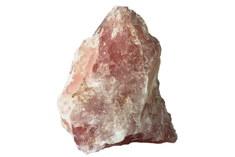 Hobby pierre décorative quartz rose, 4 pièces en filet