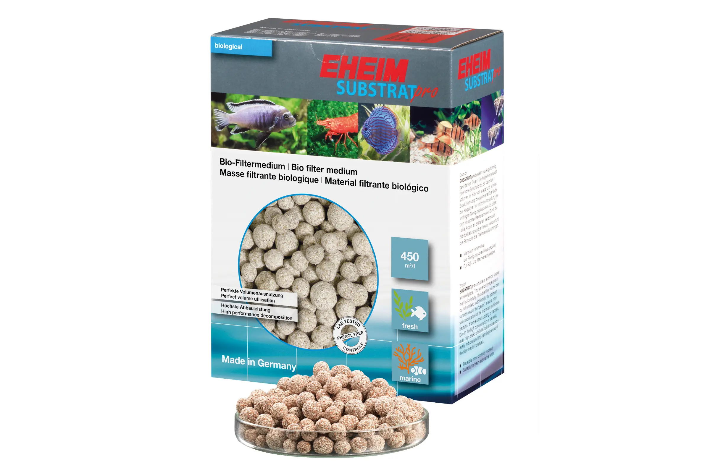 Eheim SubstratPRO 250 ml, 1 l, 2 l ou 5 l Matériau de filtration biologique