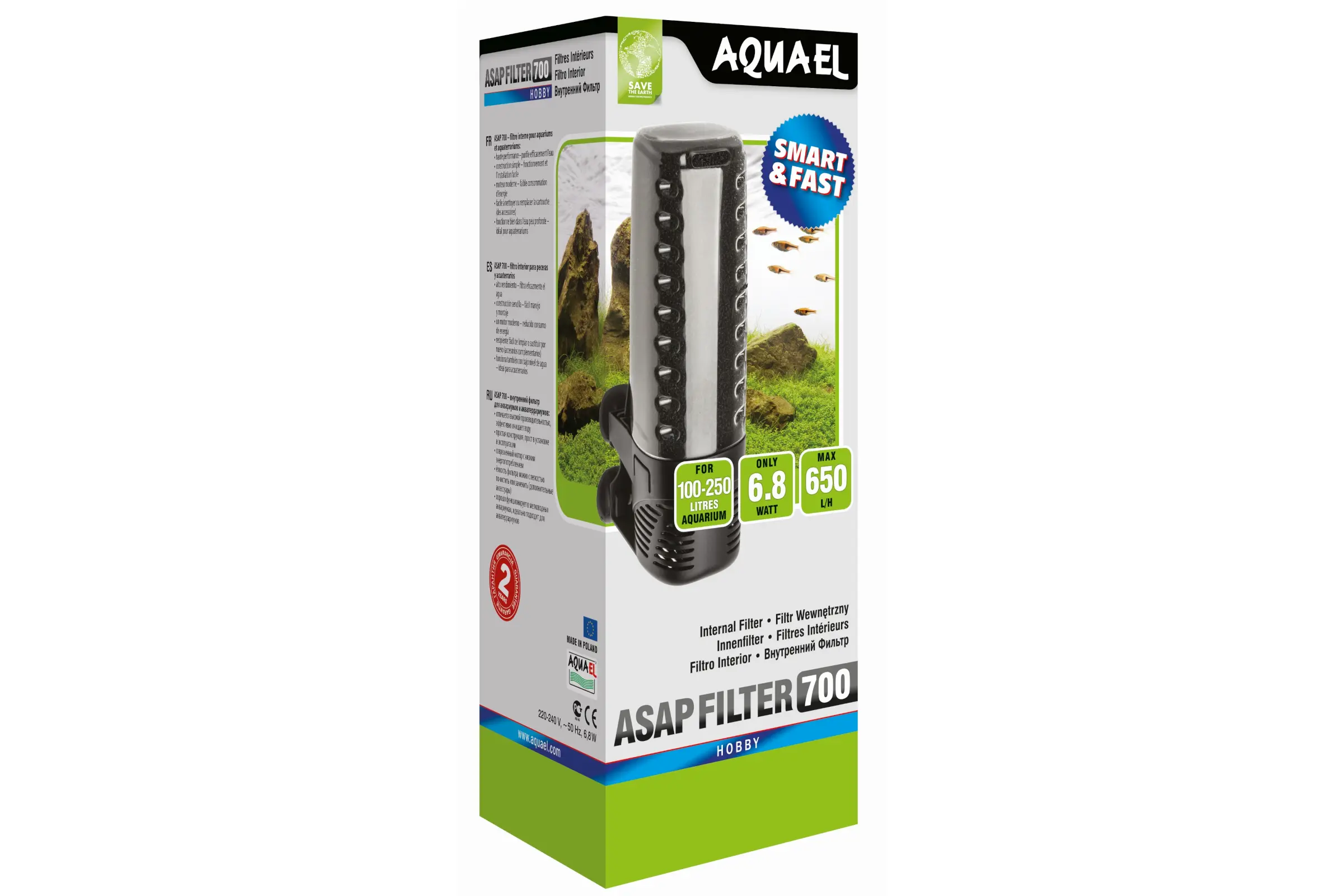 Filtre intérieur Aquael ASAP 700