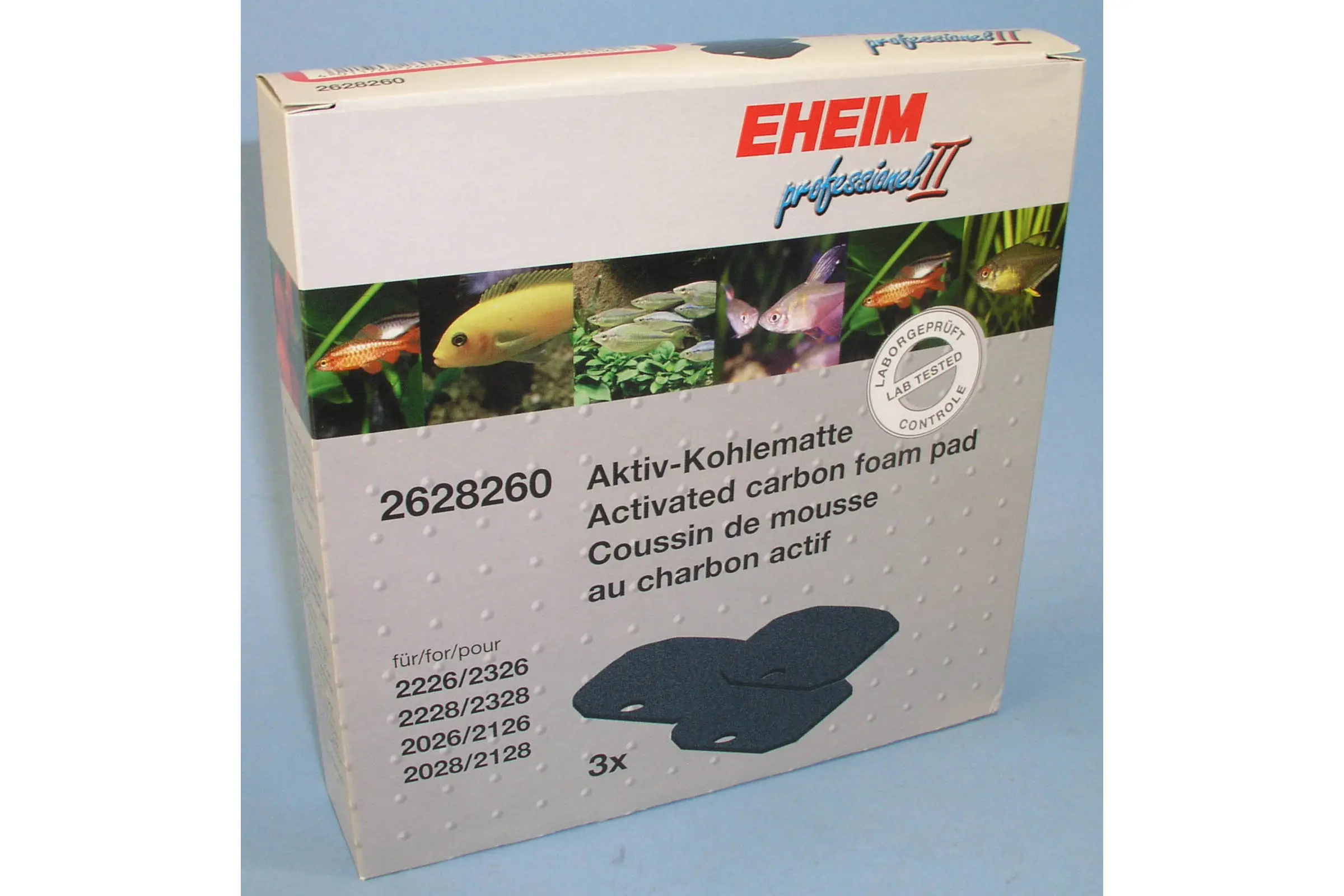 Eheim Mousse au charbon actif pour Professionel 1&2, 3 pièces