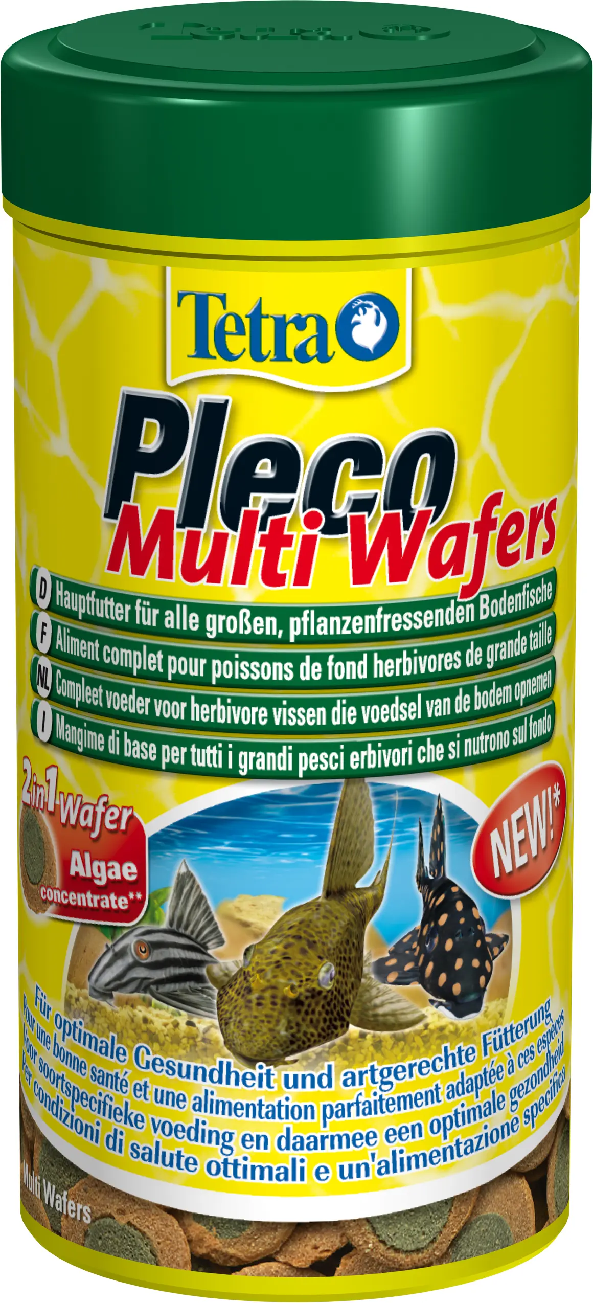 Tetra Pleco Multi Spirulina Wafers, wafers d’aliment complet, 105 g