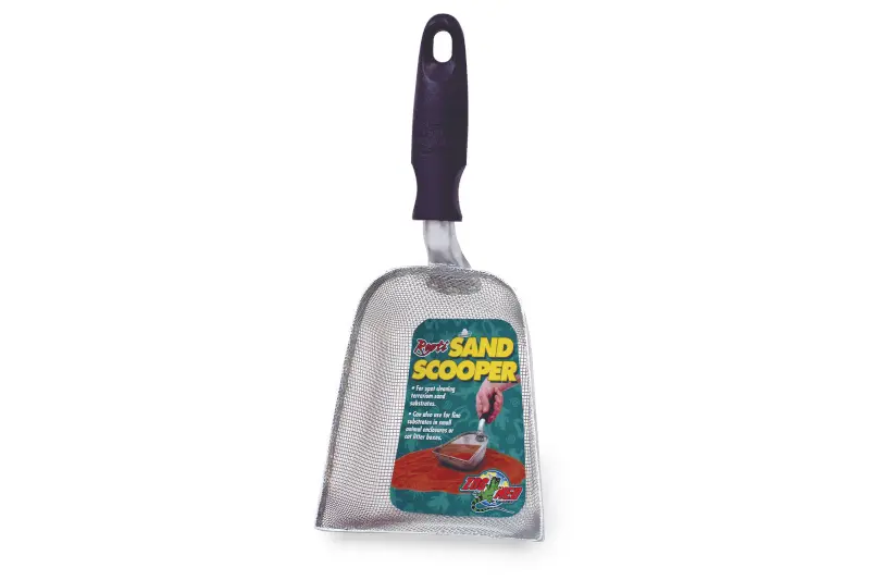 Zoomed Repti Sand Scooper (pour le nettoyage du sable), tamis à sable pour terrariums