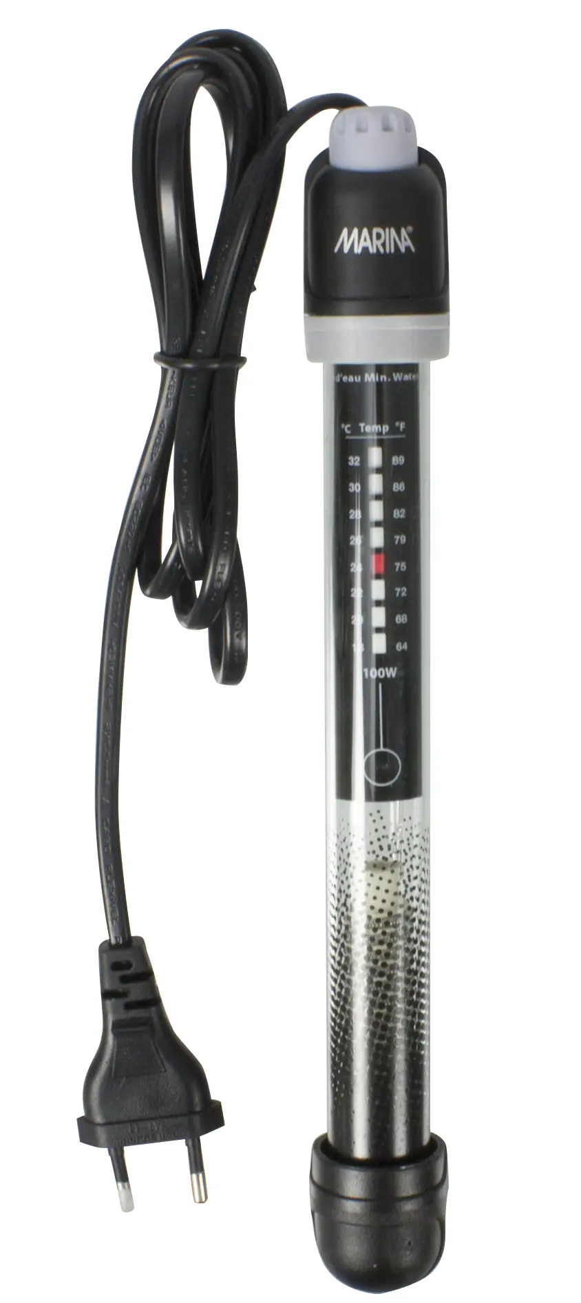Chauffage d’aquarium Marina 100 W 22 cm