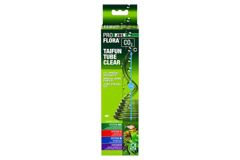 JBL PROFLORA CO2 TAIFUN TUBE CLEAR, 3 mètres, transparent