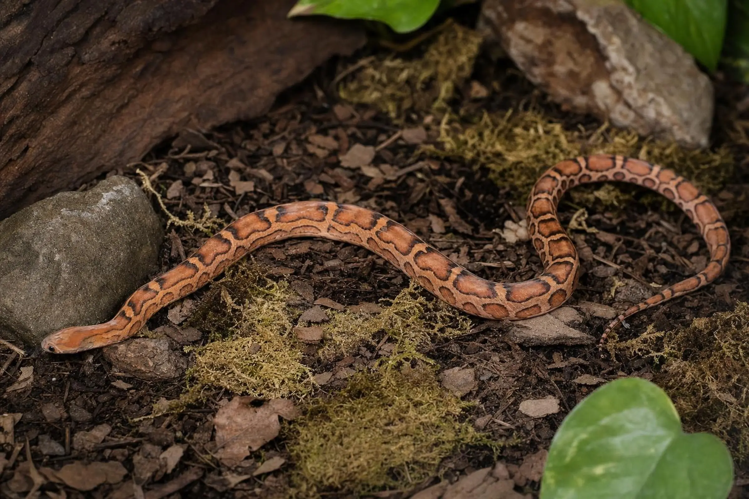 Couleuvre des blés « Scaleless », Pantherophis guttatus