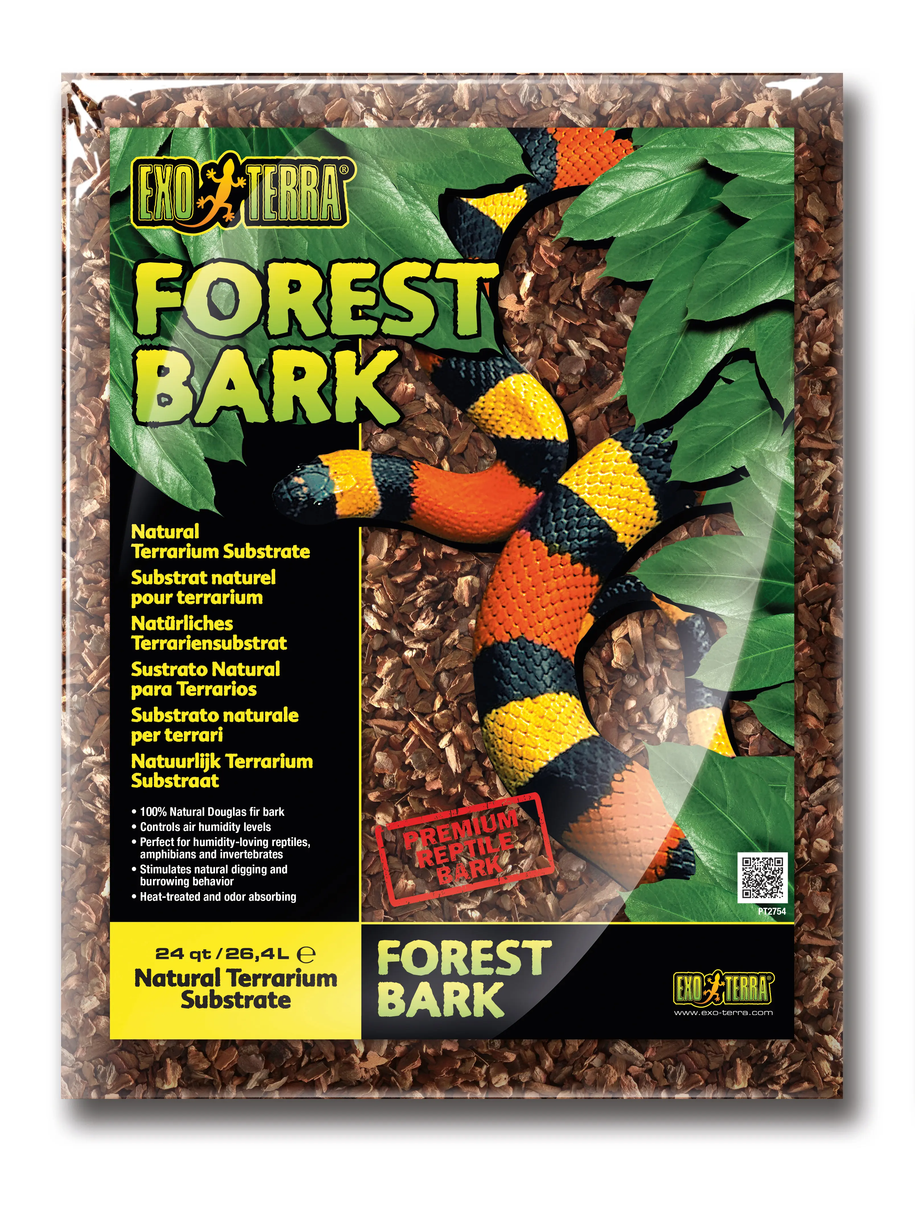 Substrat pour terrarium Exo Terra ForestBark 26,4 l