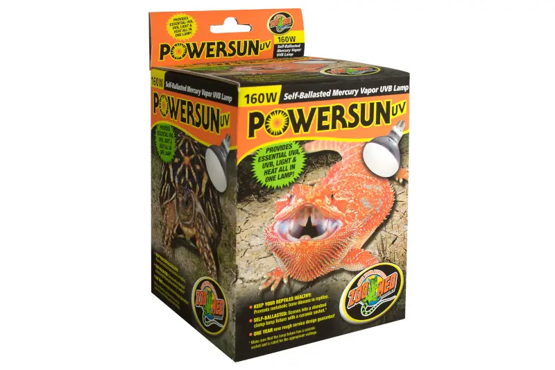 Zoomed PowerSun UV (Self-Ballasted MV), lampe UVB à spectre complet, 160 watts