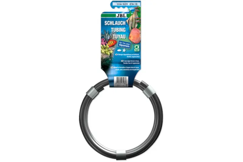 Tuyau d’aquarium JBL 16/22, gris, 2,5 mètres