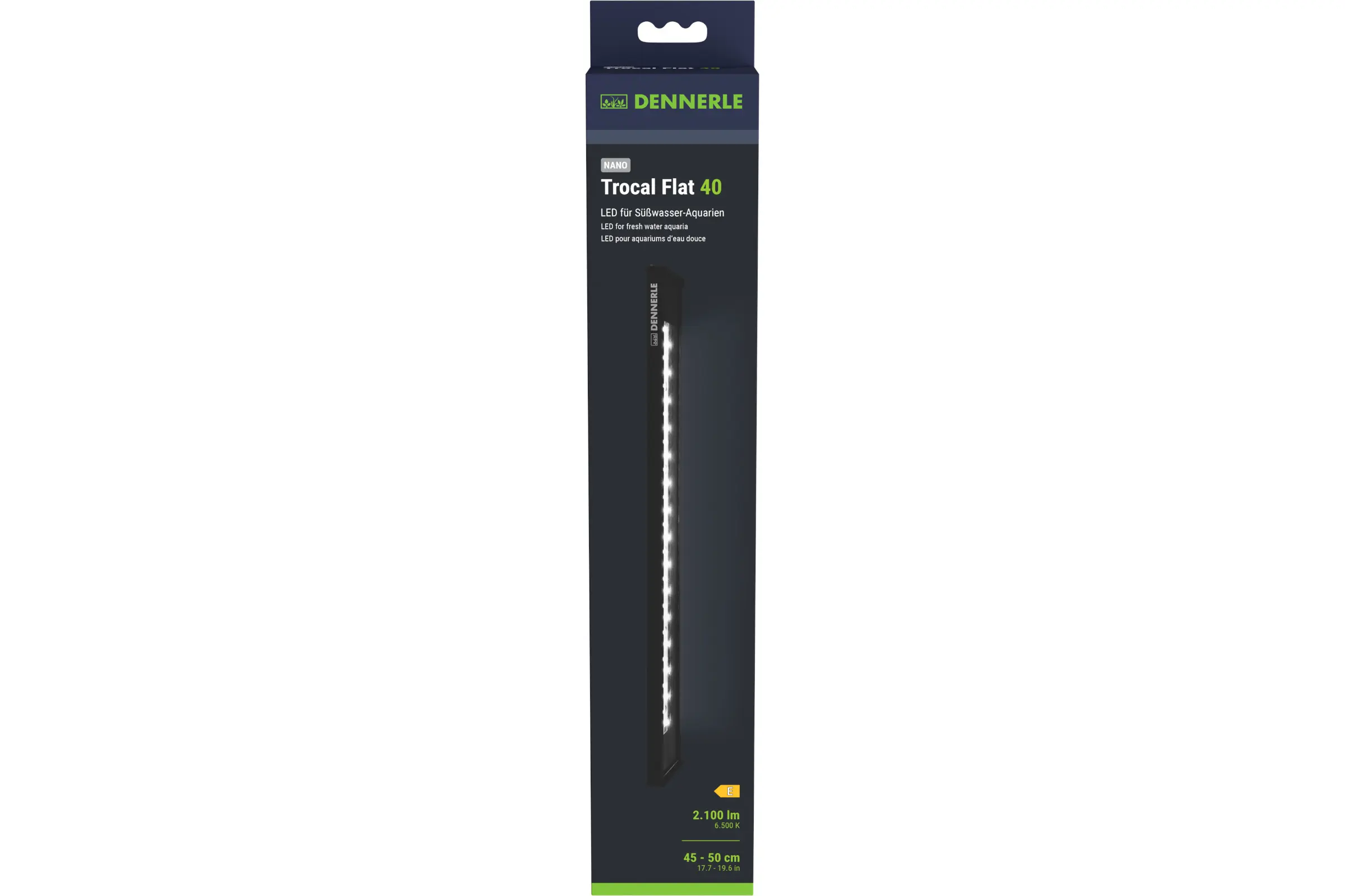 Dennerle Trocal Flat 40, rampe LED à poser, 40-45 cm (article en fin de série)