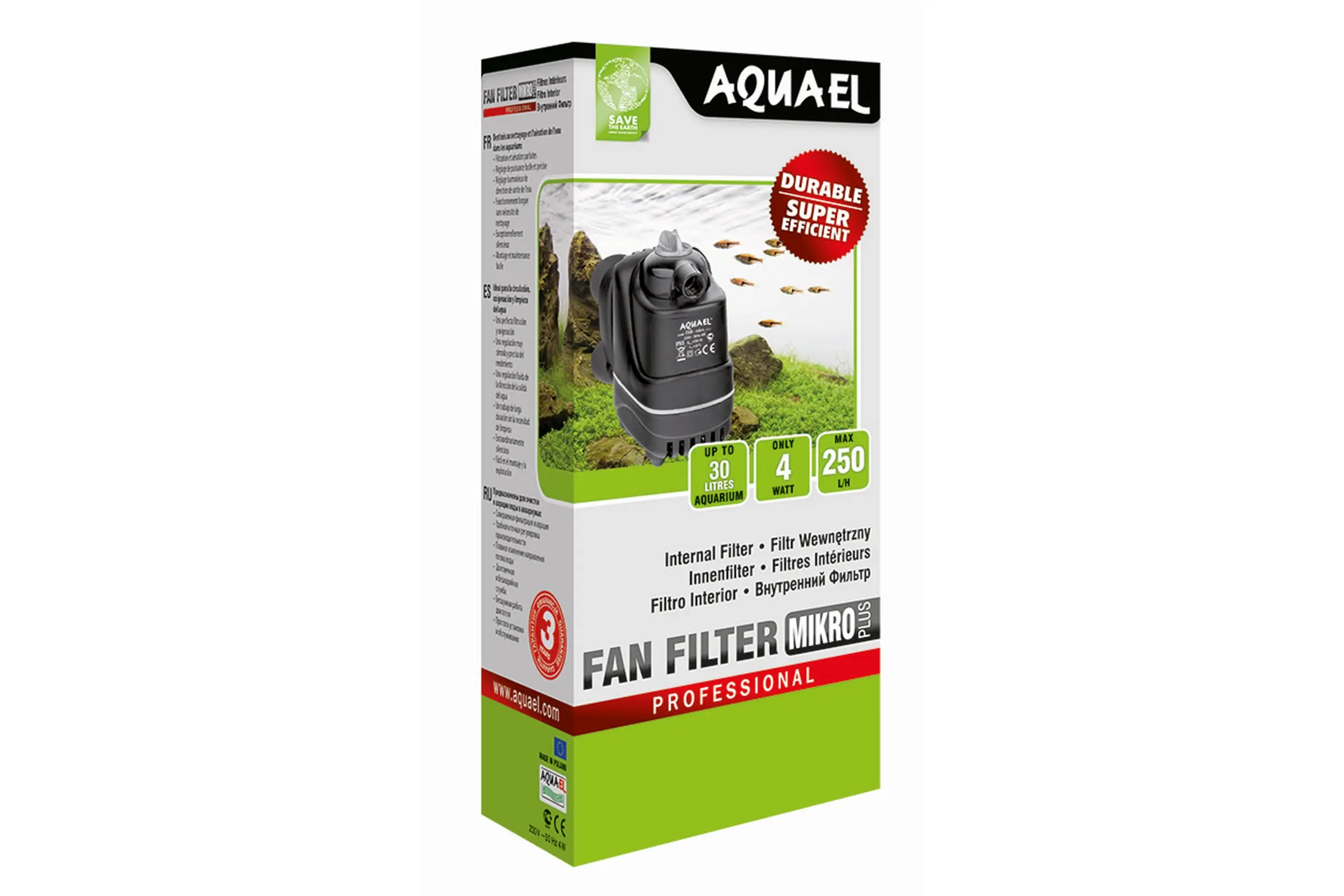 Aquael Filter Fan Mikro Plus, nano-filtre intérieur