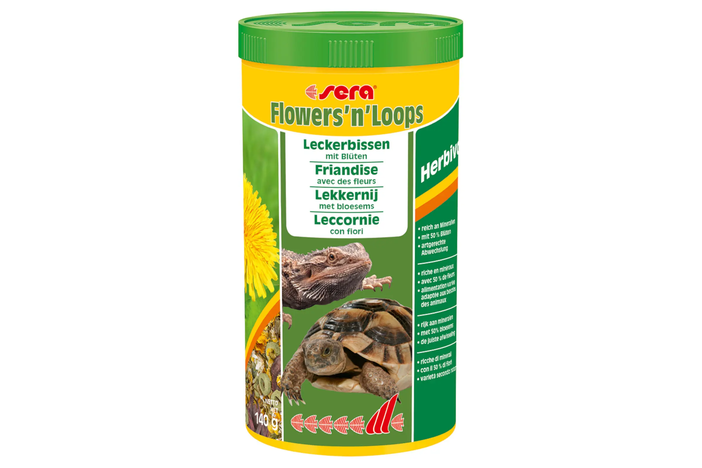 Sera Flowers'n'Loops Nature, mélange d’aliment complémentaire, 1 litre