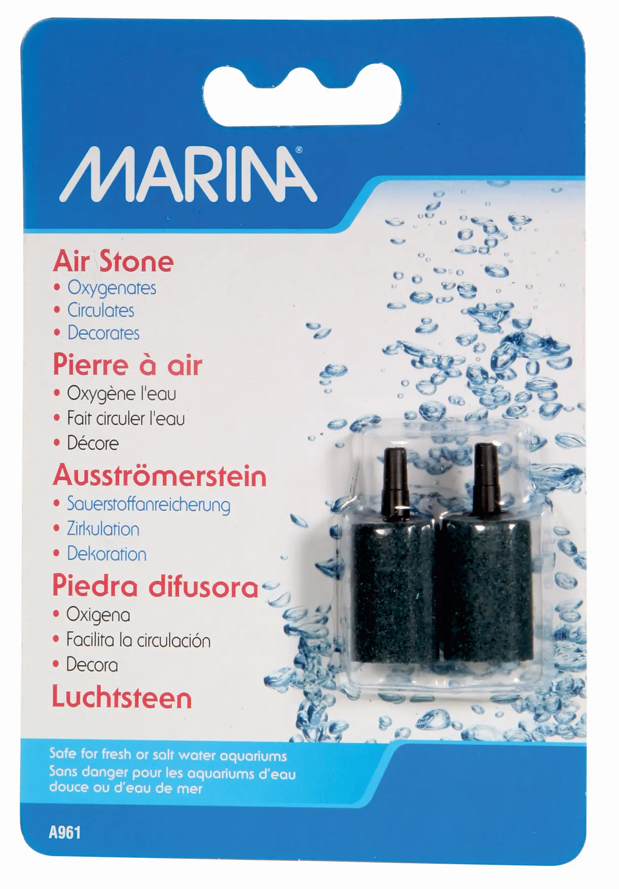 Marina Aqua Fizzzz Pierre à air cylindre lot de 2