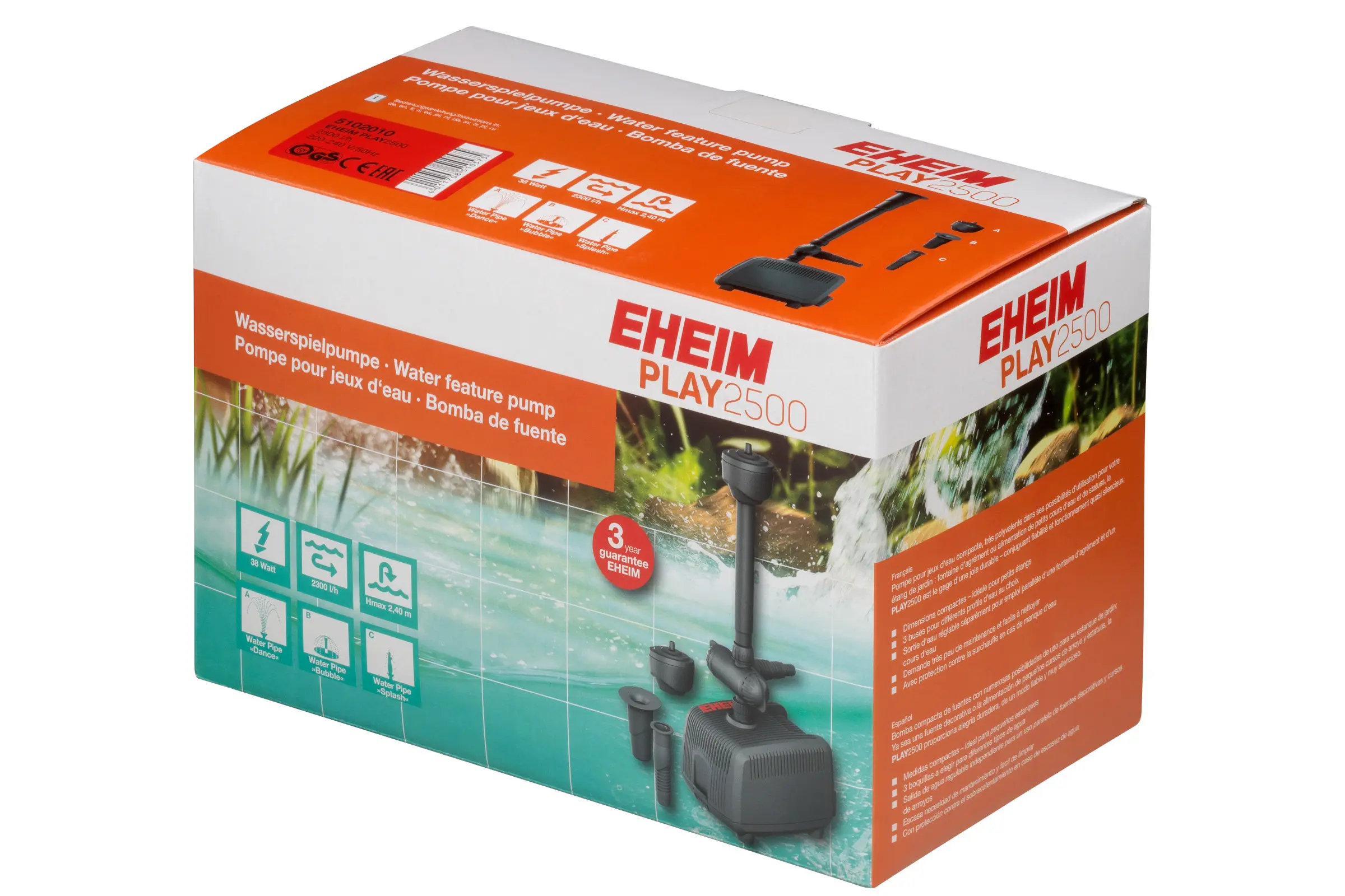 Eheim PLAY2500, pompe de jeu d’eau