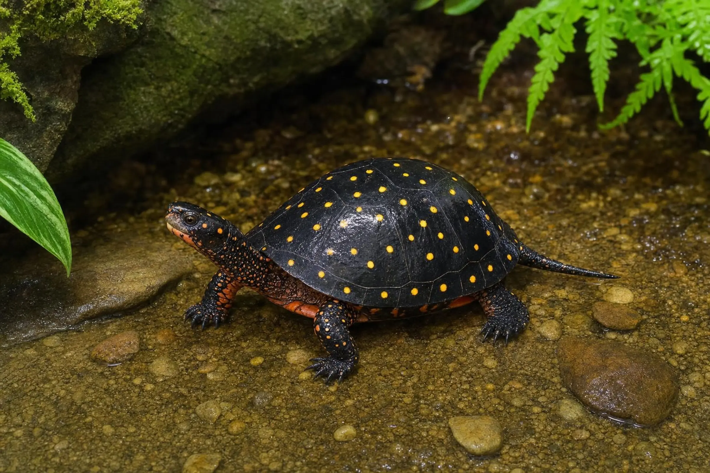 Tortue ponctuée, Clemmys guttata