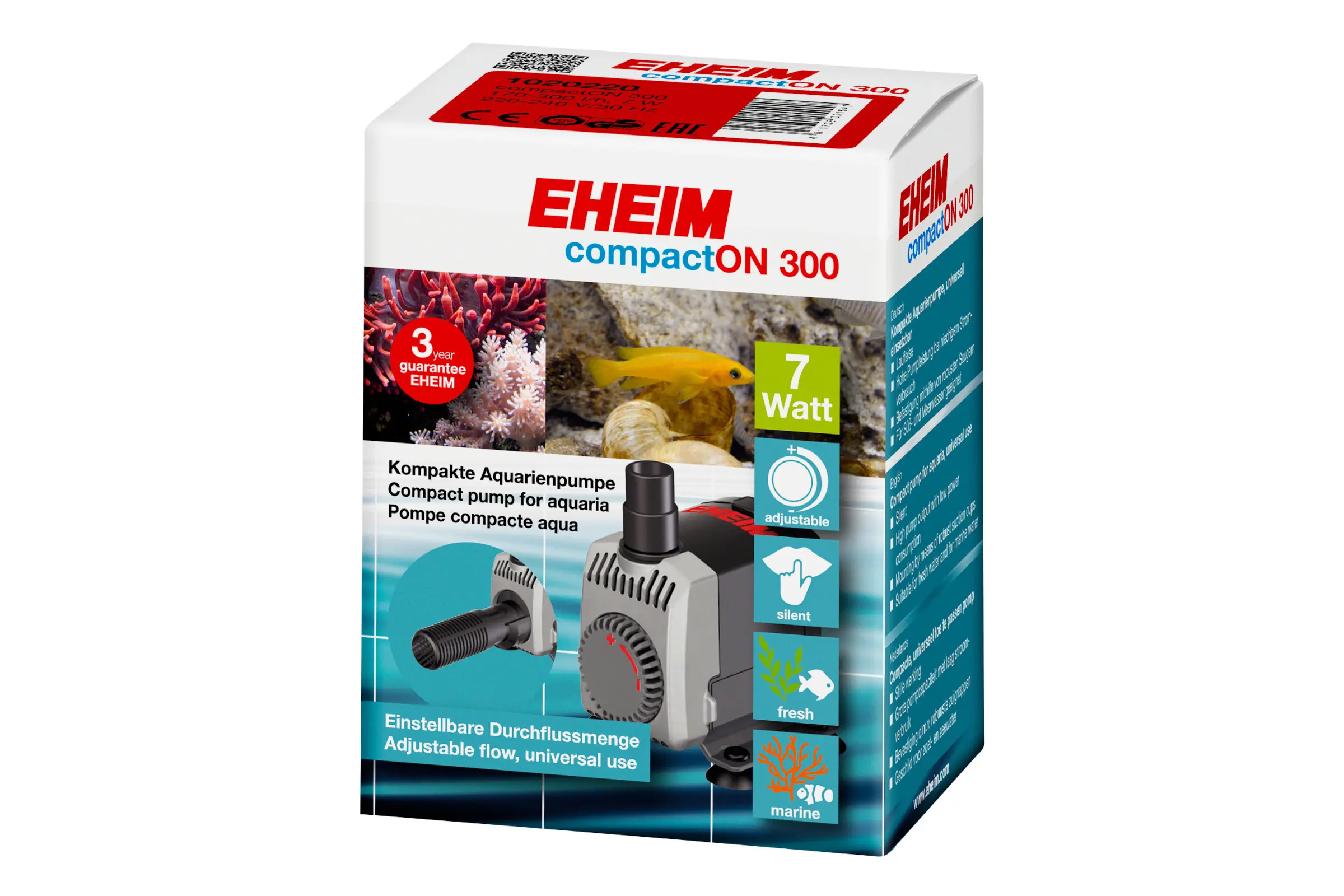 Eheim CompactON 300, pompe de refoulement