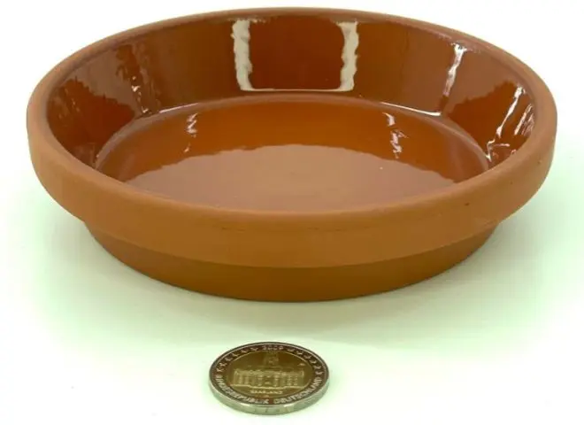 Coupelle de nourrissage en terre cuite émaillée 13,5 x 3,0 cm (Ø 12 cm intérieur)