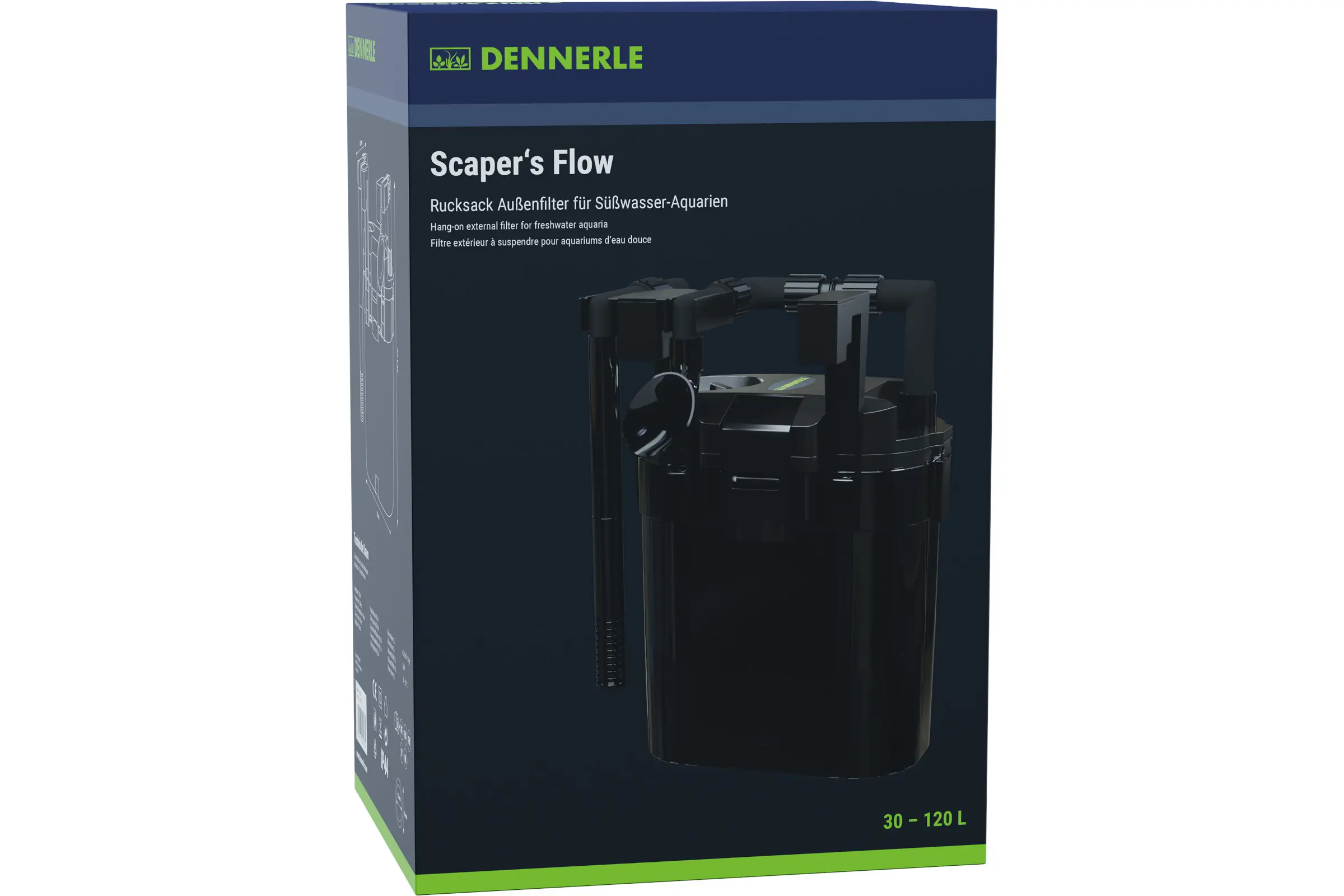 Dennerle Scaper’s Flow, filtre externe type sac à dos