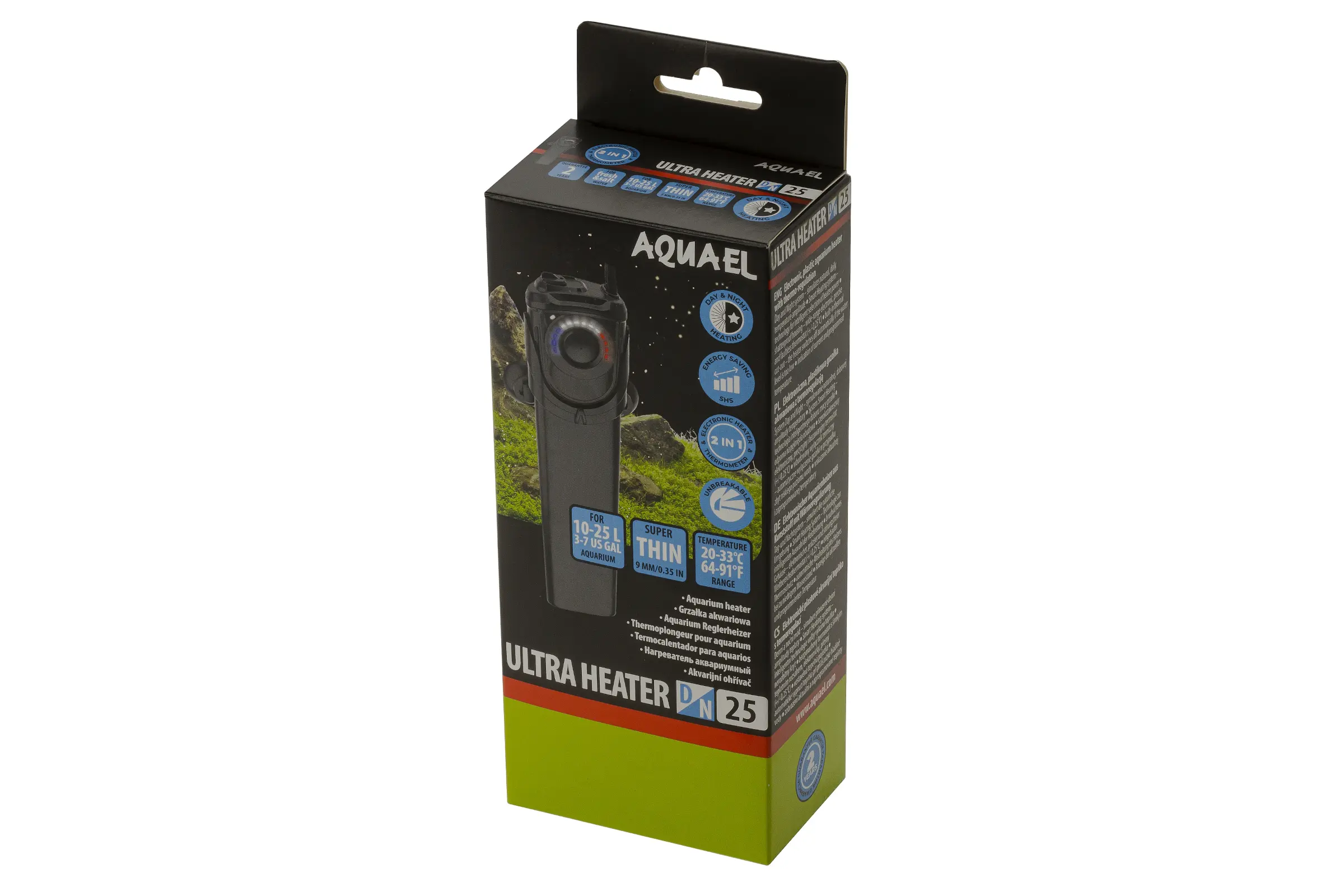 Aquael Ultra Heater Day & Night, thermoplongeur réglable, 6 modèles