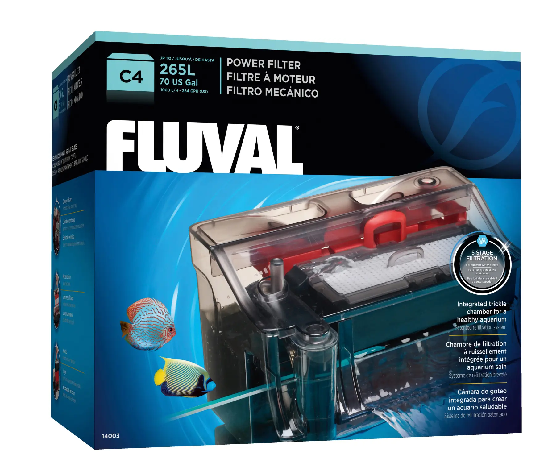 Filtre Fluval C4 à 5 étapes