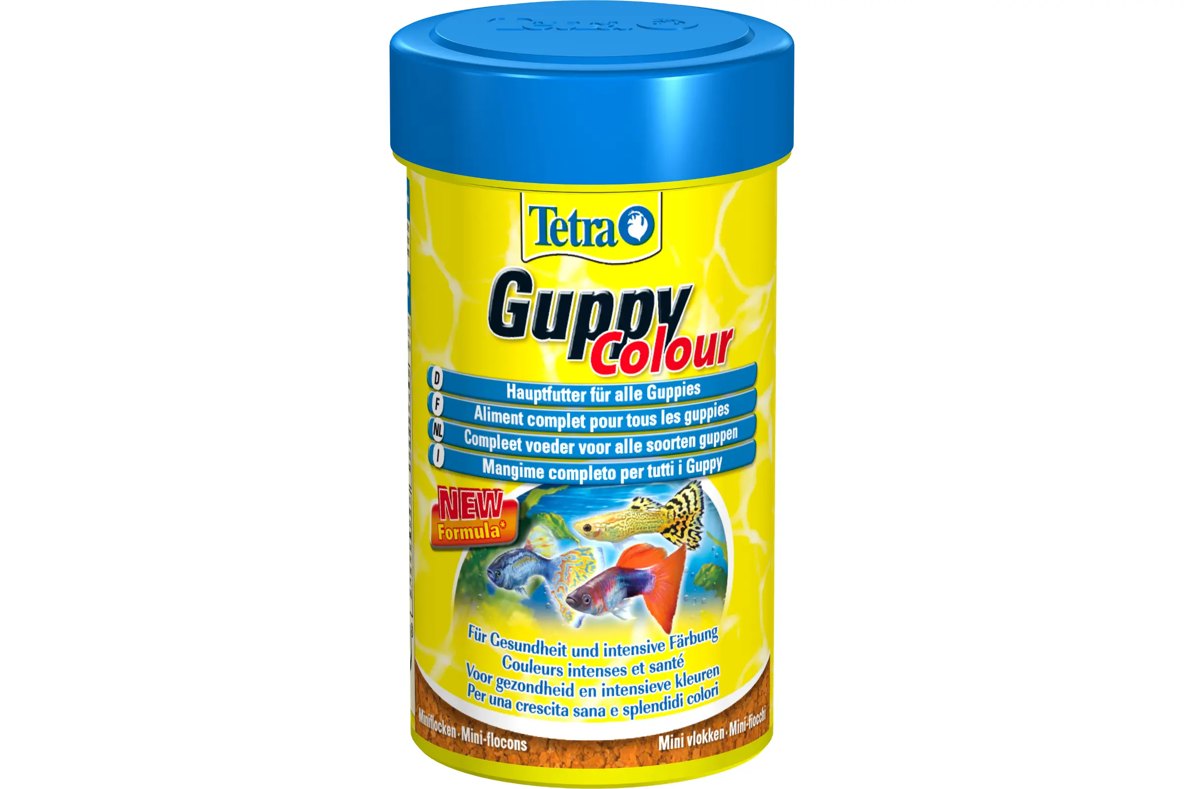 Tetra Guppy Colour, nourriture principale en flocons, 100 ml