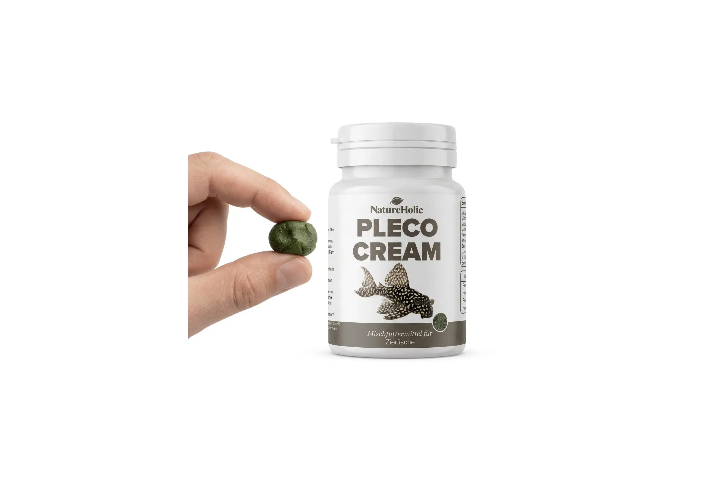 NatureHolic Pleco Cream – pâte alimentaire pour poissons-chats – 100 g